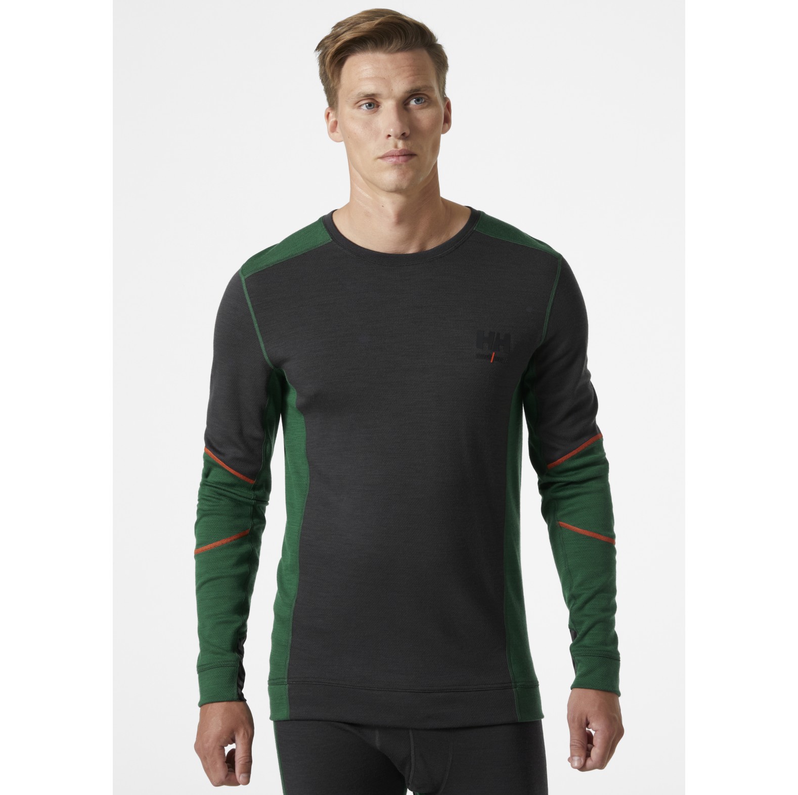 Helly Hansen Crewneck  Rundhalshemd Lifa Merino langarm Green Ebony - bei KOX online bestellen | XXHH75106GR
