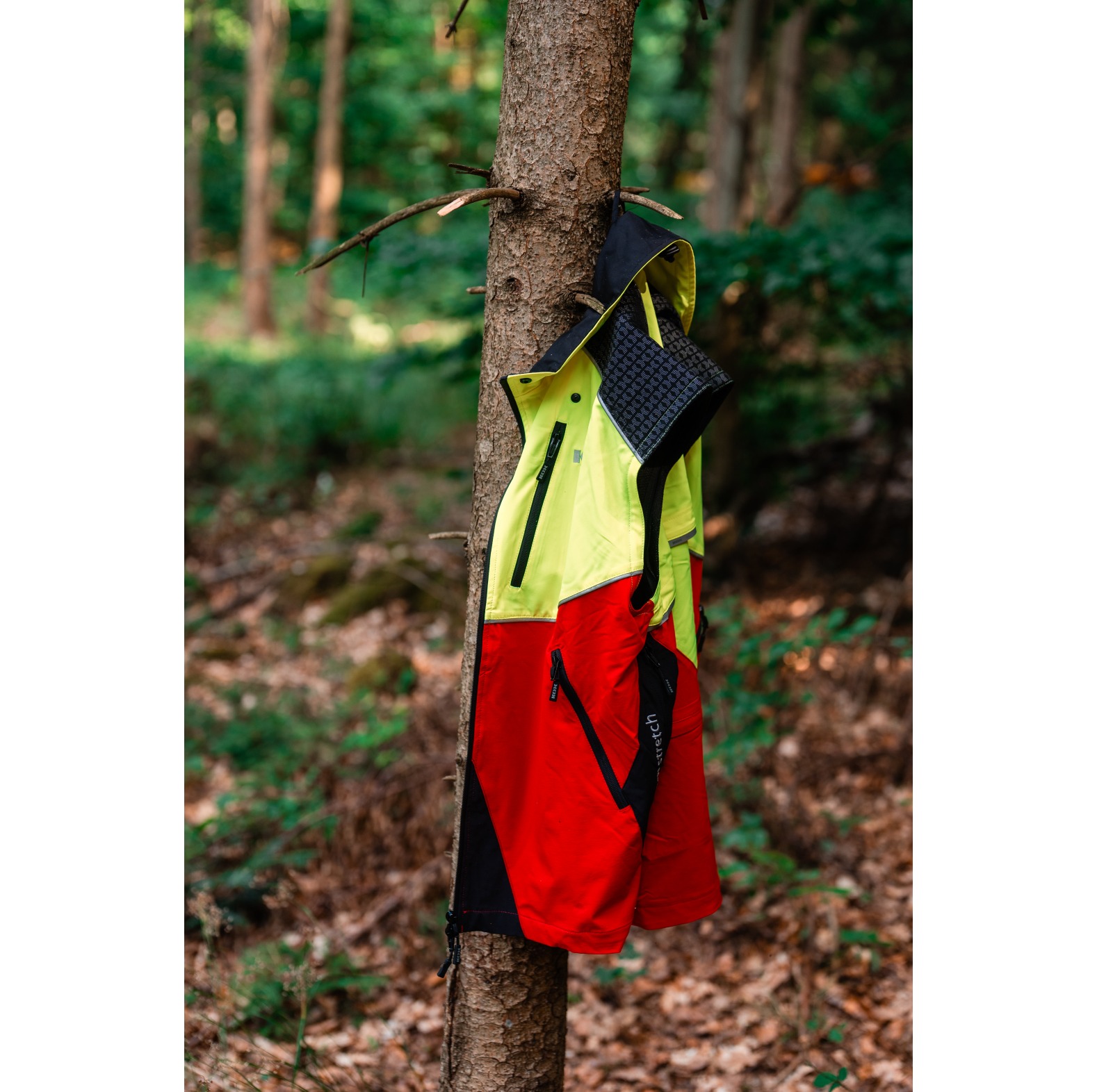 KOX Bosbouwjas Transform Stretch rood/geel - bij KOX online bestellen | XX71434