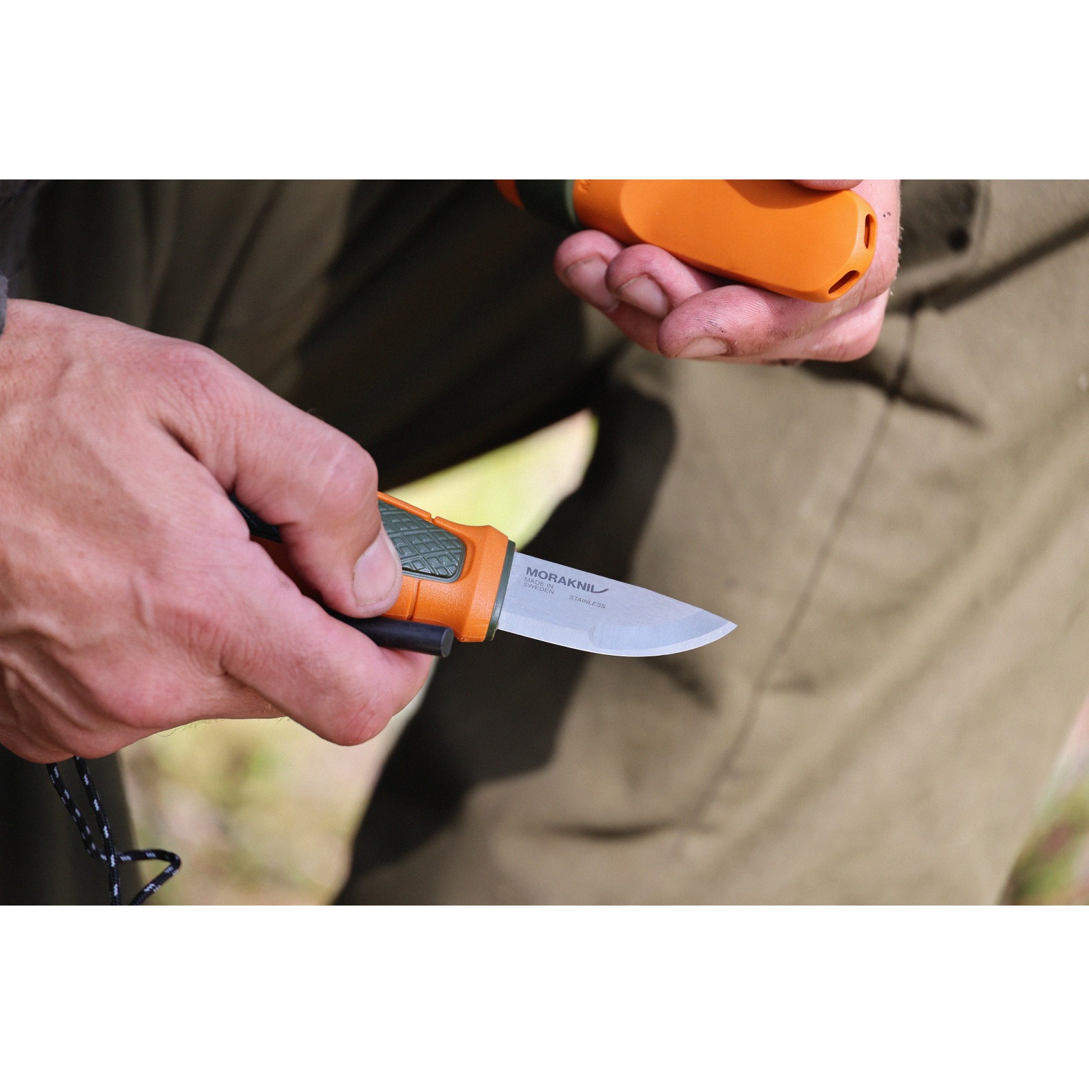 MORAKNIV Messer Eldris 5, 4 cm / Orange Olivgrn - bei KOX online bestellen | XXMO14237