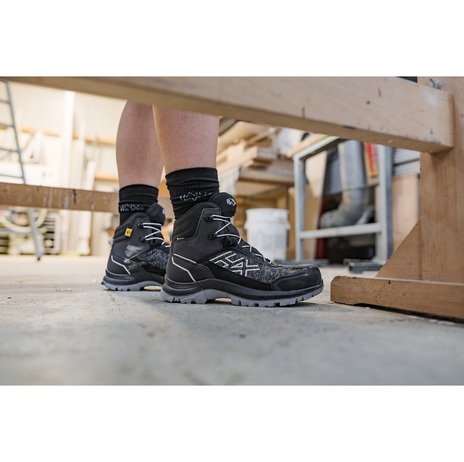 HAIX veiligheidsschoenen Black Eagle Safety 410 C GTX grey black - bij KOX online bestellen | XX73410
