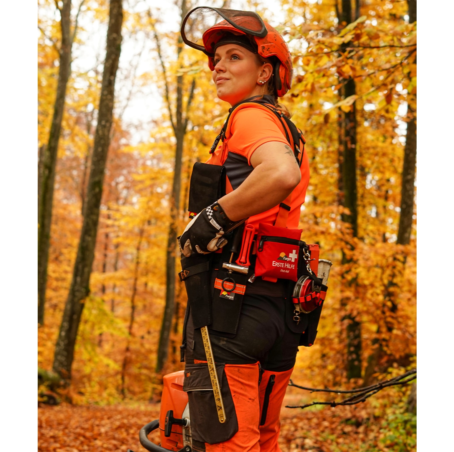 Fuegos Bosbouwriem Zwart/Oranje - bij KOX online bestellen | XX97501-00