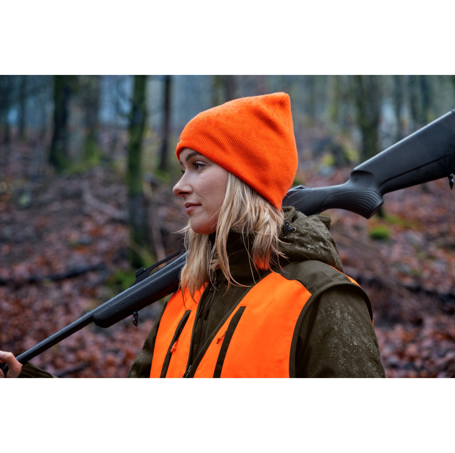 Seeland Draagbare Muts Ian Reversible HiVis Orange / Pine Green - bij KOX online bestellen | XXSL180529099