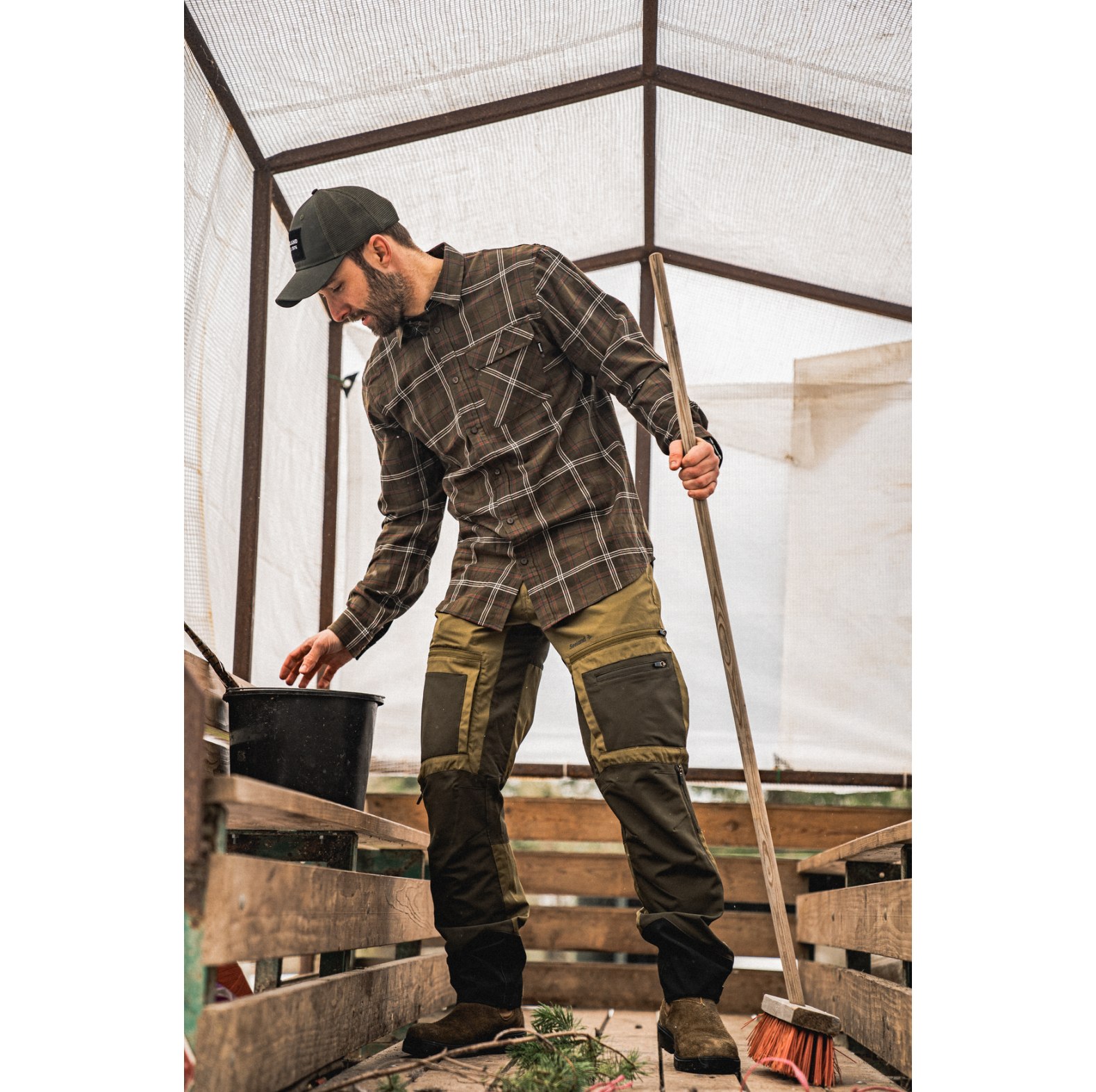 Seeland Flanellhemd Glen Pine Green Check - bei KOX online bestellen | XXSL3028003