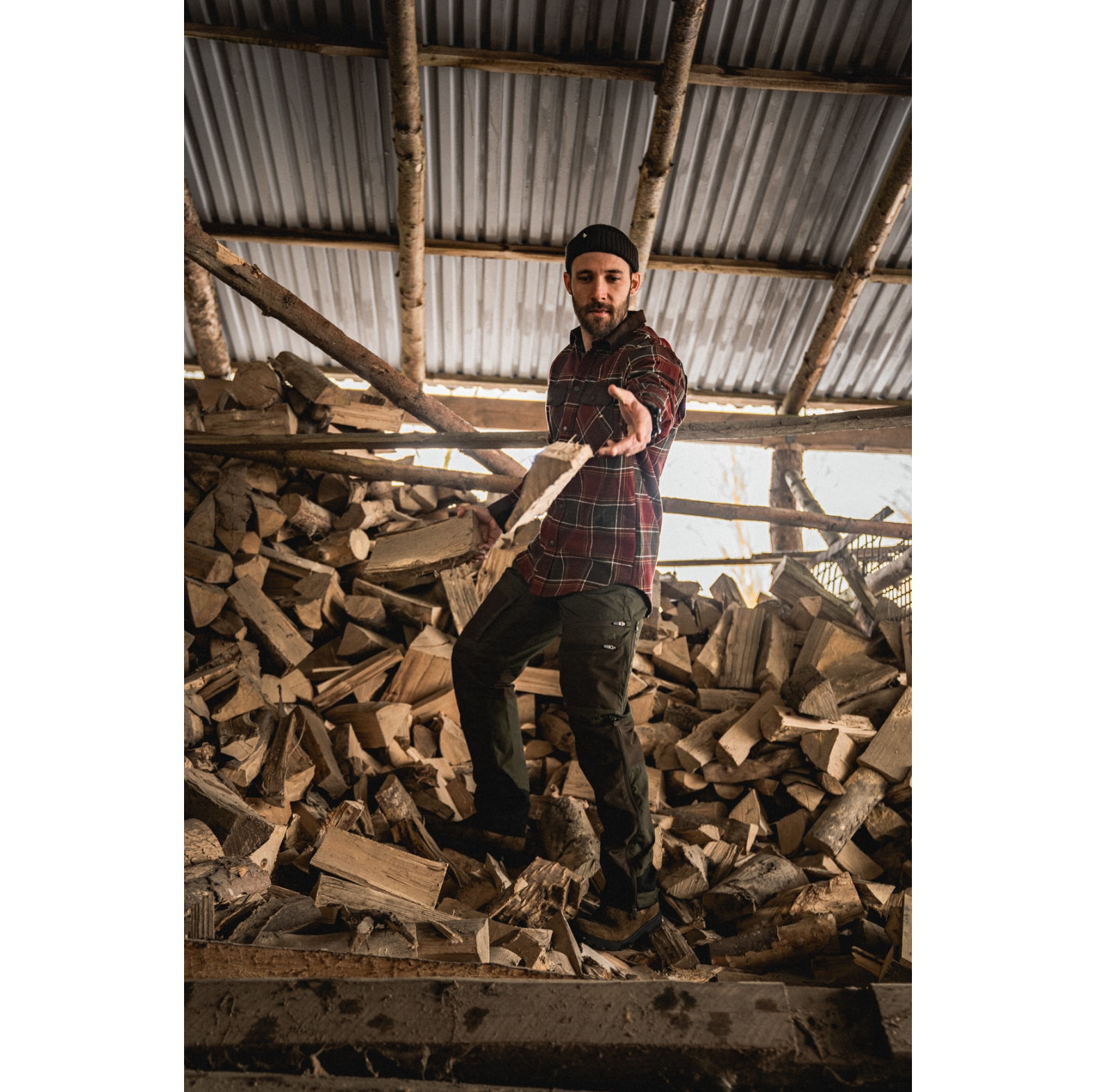 Seeland Flanellhemd Glen Red Forest Check - bei KOX online bestellen | XXSL3028004