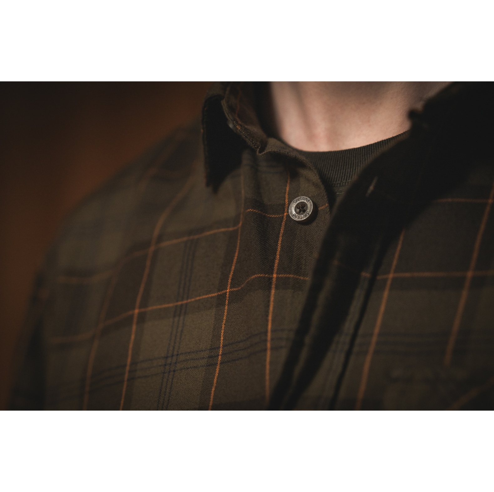 Seeland Flanellhemd Glen Pine Green-Dark Navy - bei KOX online bestellen | XXSL3028011