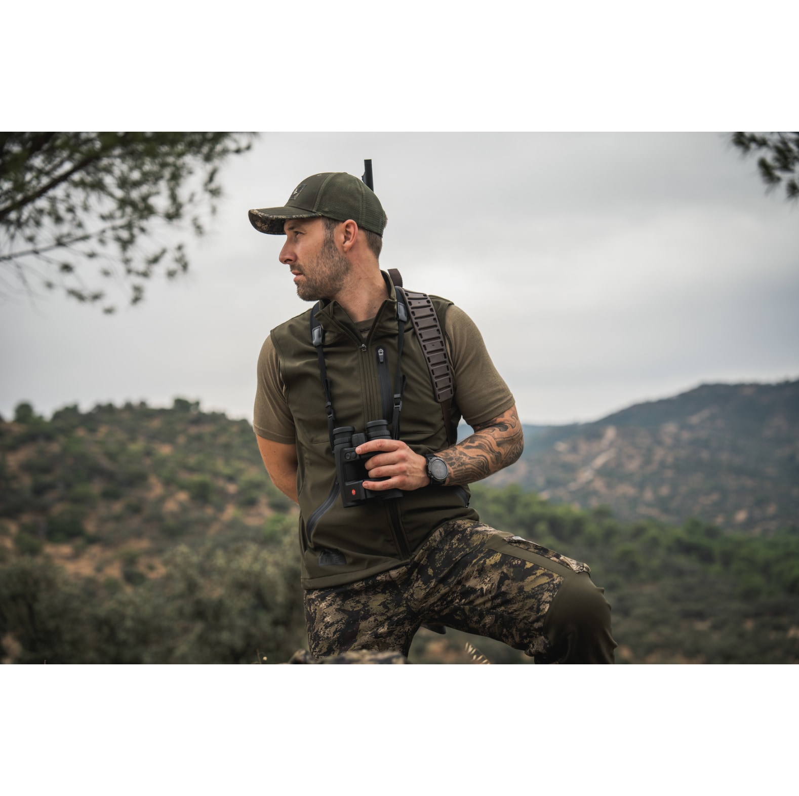 Seeland jachtvest Chaser Aero Pine Green - bij KOX online bestellen | XXSL3900030