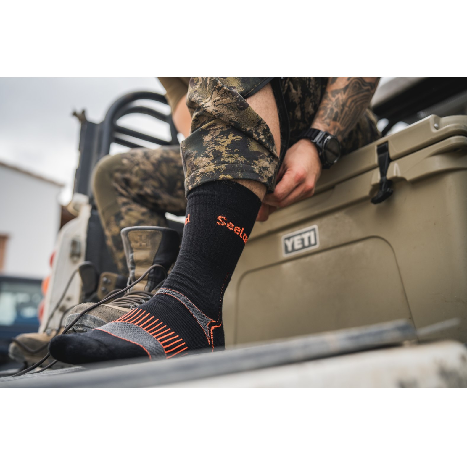 Chaussettes de chasse Seeland Field Coolmax lot de 2 Black/Dark Grey Taille 43-46 - commander en ligne chez KOX | XXSL4321041-43
