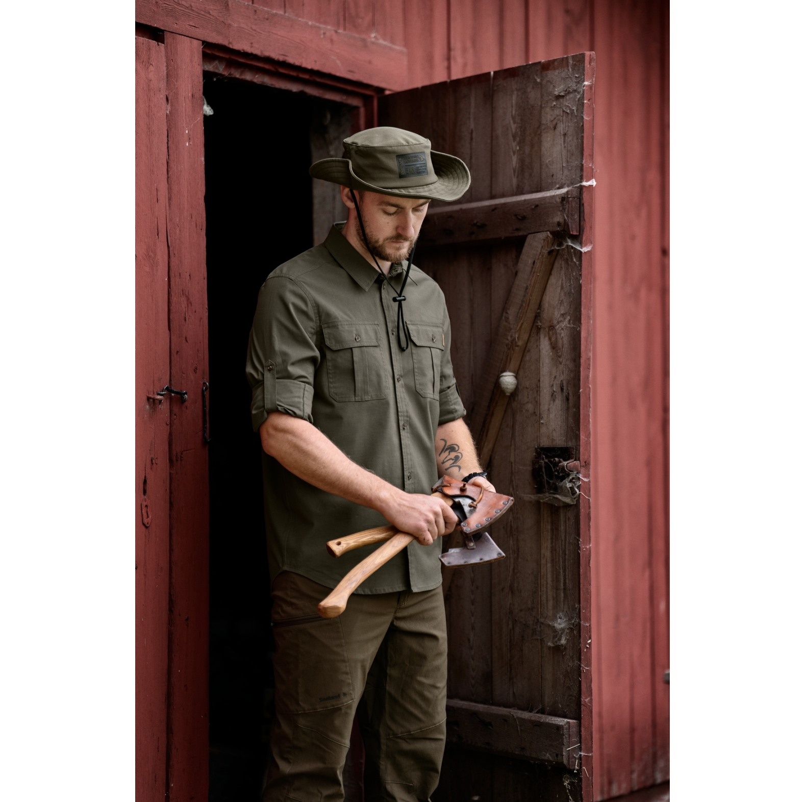 Seeland Selous Cargo Korte mouwen overhemd Grape Leaf - bij KOX online bestellen | XXSL6260031