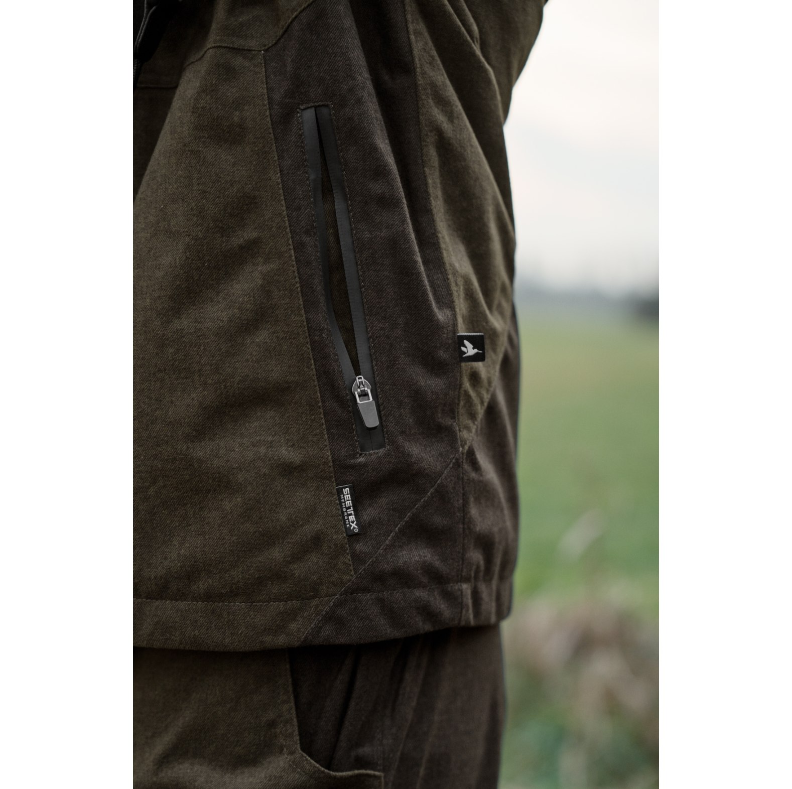 Seeland Jagdjacke / Regenjacke Quest Pine Green Melange Gr��e 48 - bei KOX online bestellen | XXSL8000015-48