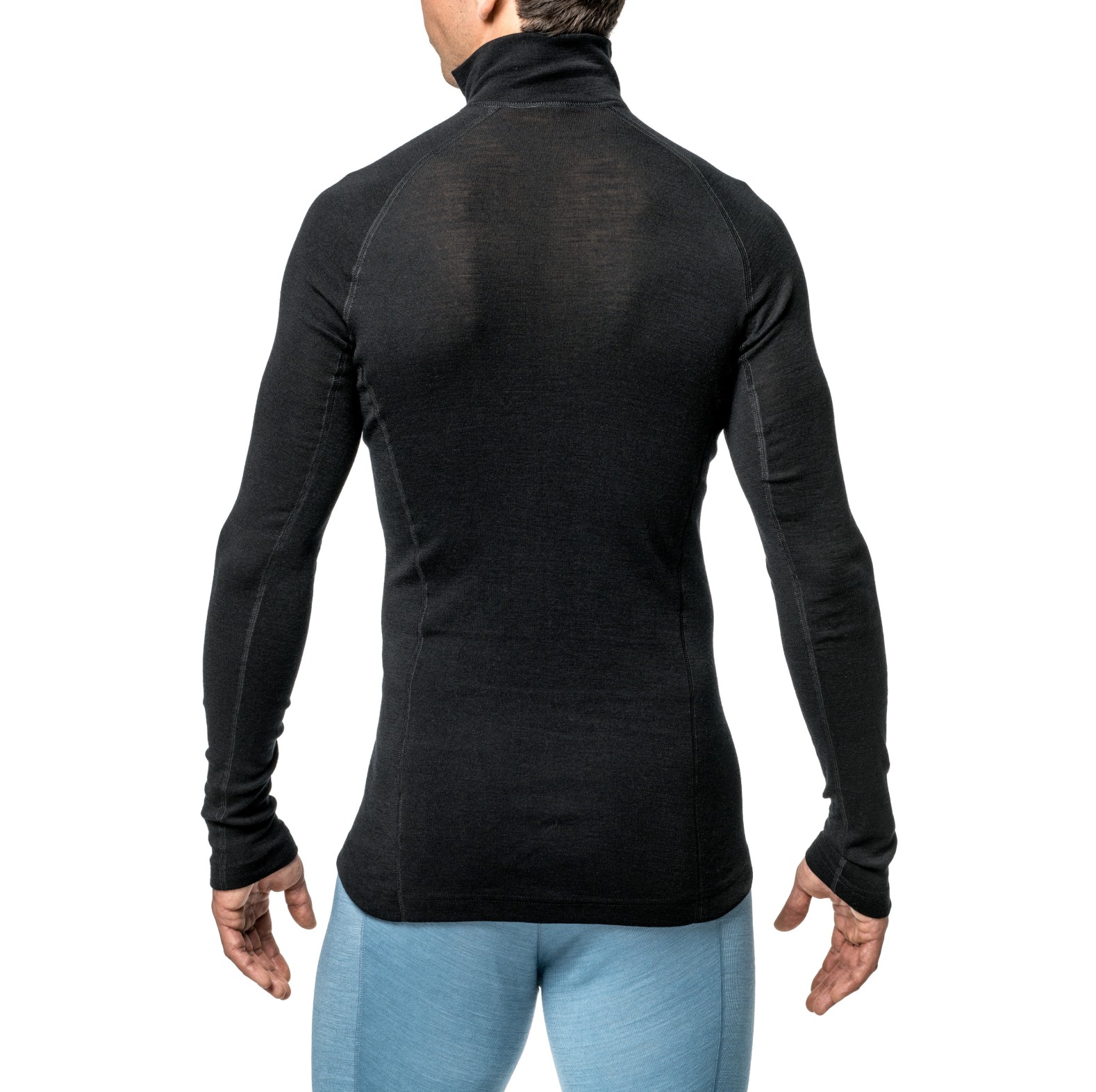 Woolpower Zip Turtleneck Lite Rollkragenhemd /Merino Shirt Langarm black - bei KOX online bestellen | XXWP7221S