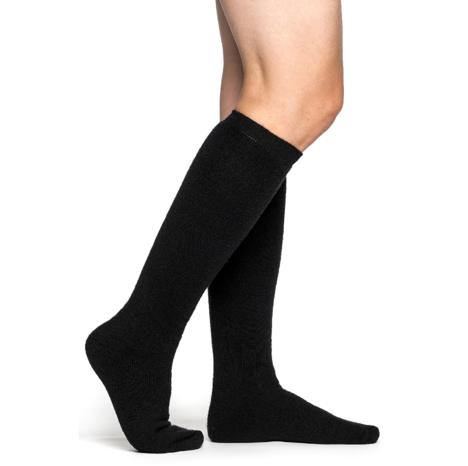 Woolpower Socks Knee-high 400 / Chaussettes hautes en mrinos noir - commander en ligne chez KOX | XXWP8484S