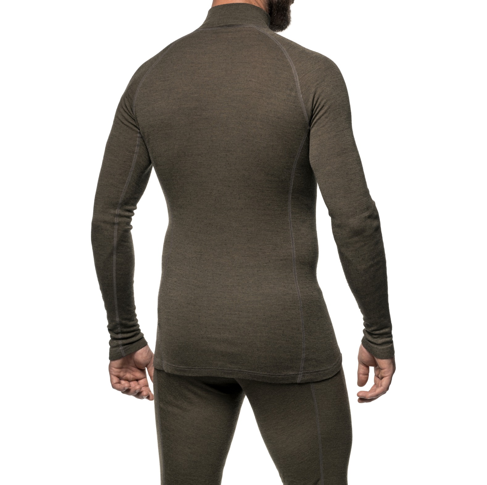 Woolpower Zip Turtleneck Lite Rollkragenhemd /Merino Shirt Langarm pine green - bei KOX online bestellen | XXWP7221GR