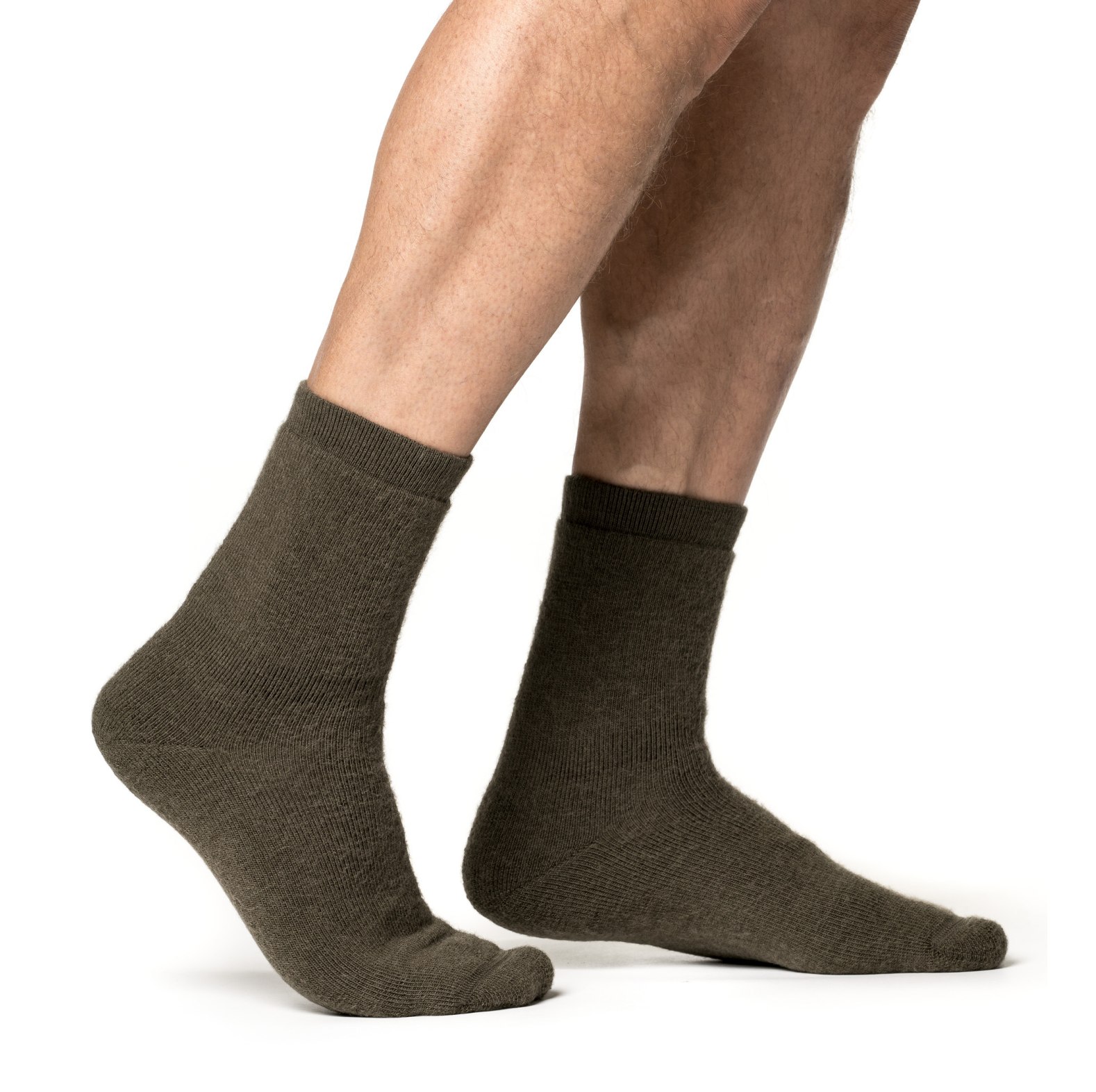 Woolpower Socks Classic 400 / Chaussettes en mrinos vert pin - commander en ligne chez KOX | XXWP8414GR