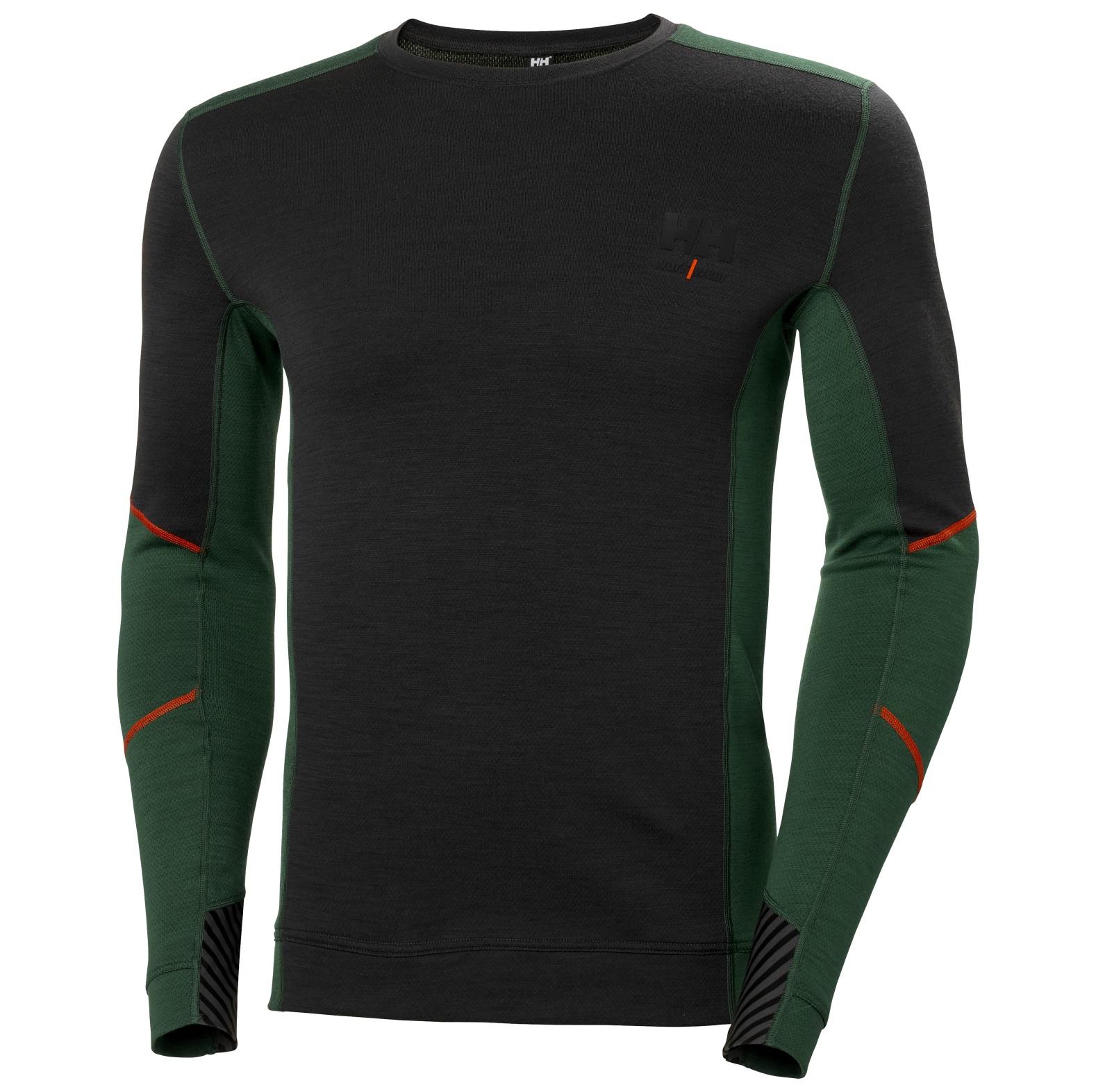  Helly Hansen Crewneck  Rundhalshemd Lifa Merino langarm Green Ebony - bei KOX online bestellen | XXHH75106GR 
