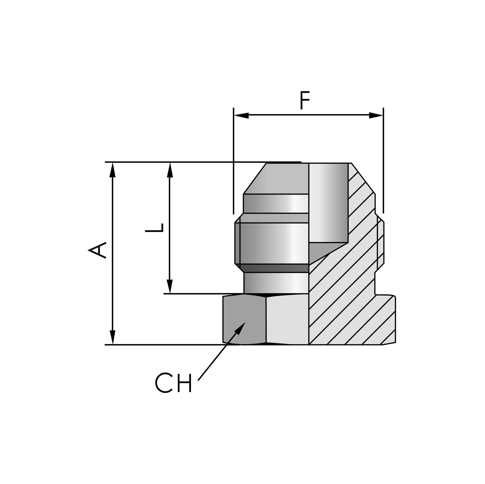  FB Hydraulic Verschlussstopfen JIC - bei KOX online bestellen | XXST210-0000 