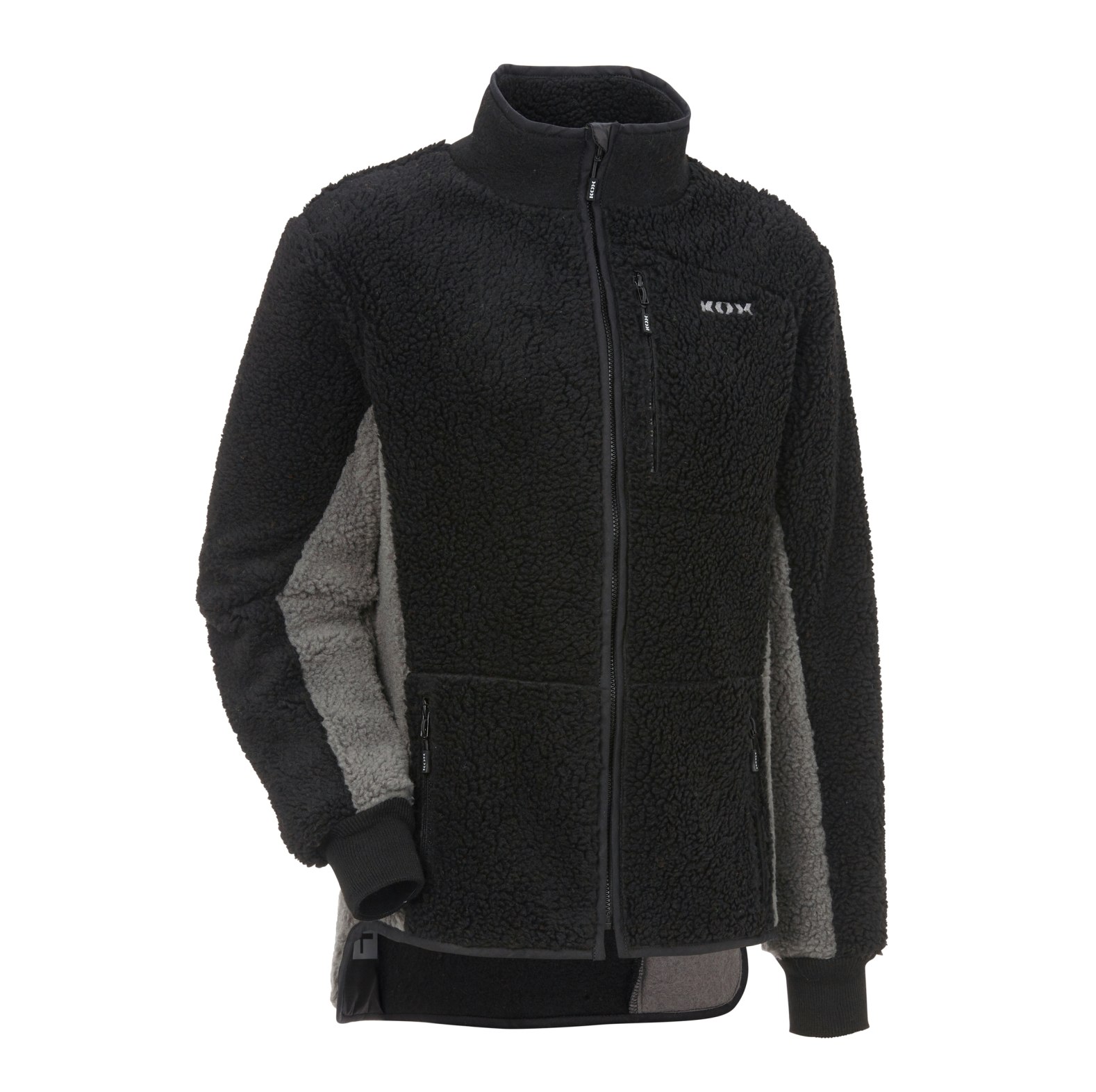  KOX Faserpelzjacke Schwarz/Grau - bei KOX online bestellen | XX76130 