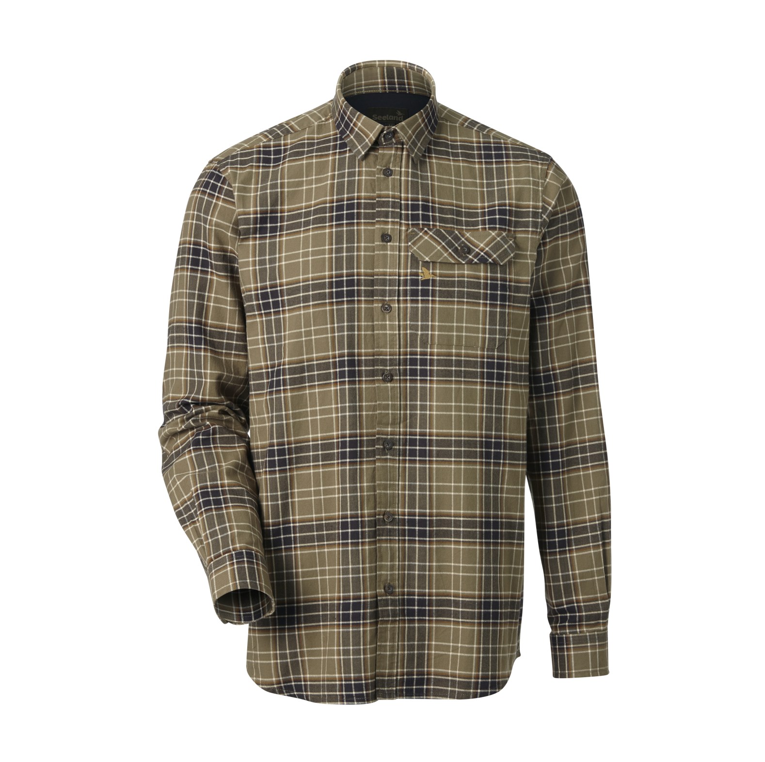 Seeland Flanellhemd Highseat Oliv - bei KOX online bestellen | XXSL1410181