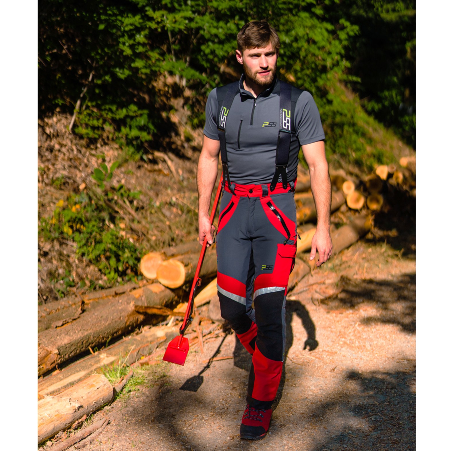 Pantalon anti-coupure X-treme Light PSS rouge/noir - commander en ligne chez KOX | XX71211