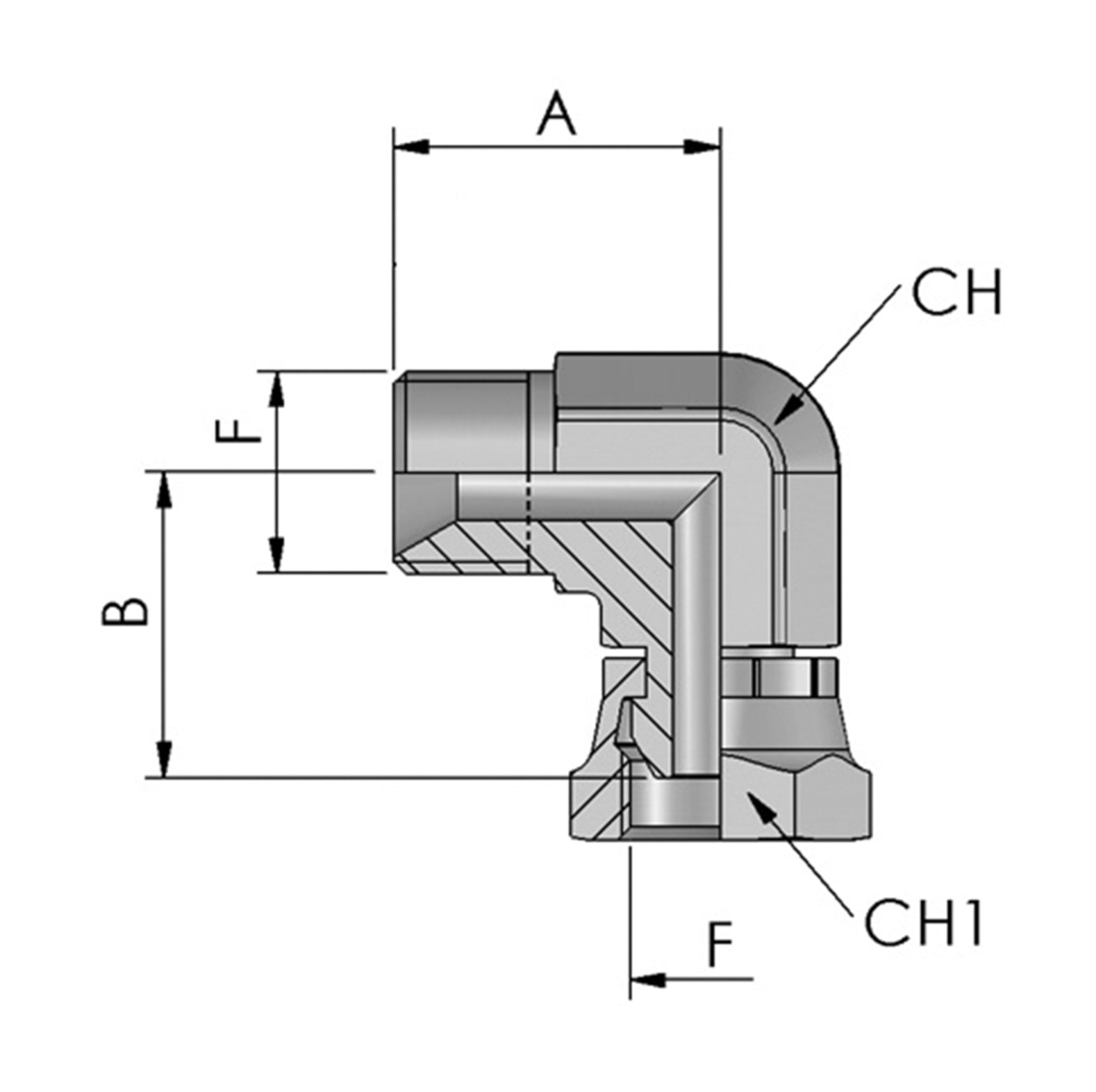  FB Hydraulic Adapter BSP - bei KOX online bestellen | XXST201-0000 