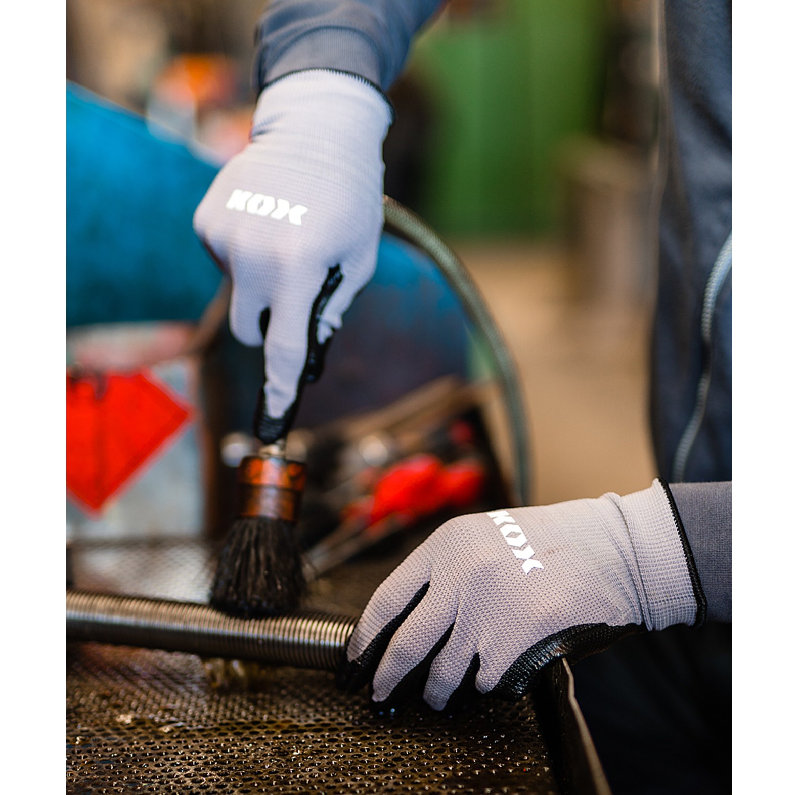 Gants de travail / gants de jardinage Flex de KOX gris - commander en ligne chez KOX | XX75324