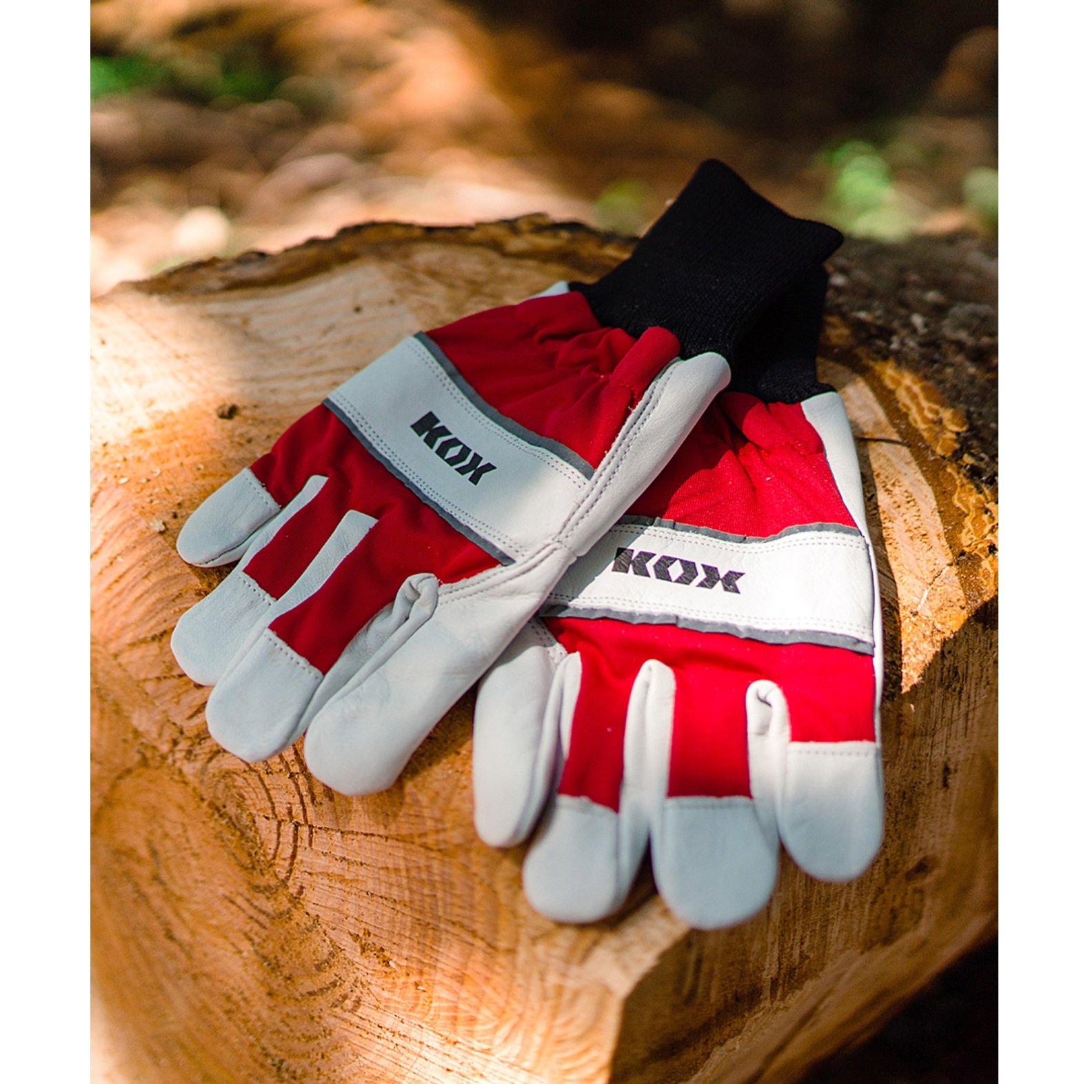KOX Arbeitshandschuhe / Gartenhandschuhe Solid Rot - bei KOX online bestellen | XX75320