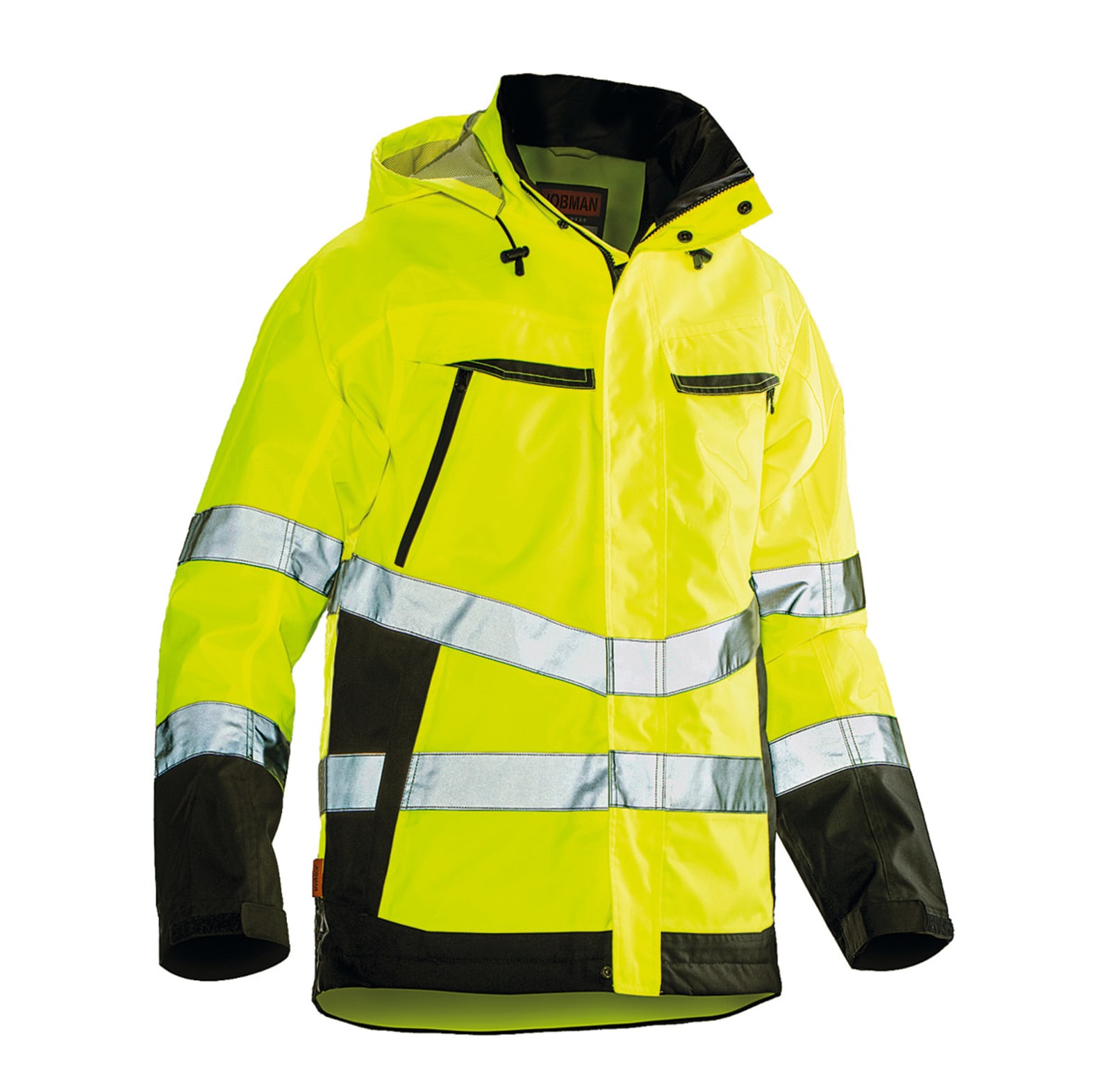  Veste softshell haute visibilit 1283 Jobman jaune/noir - commander en ligne chez KOX | XXJB1283G 