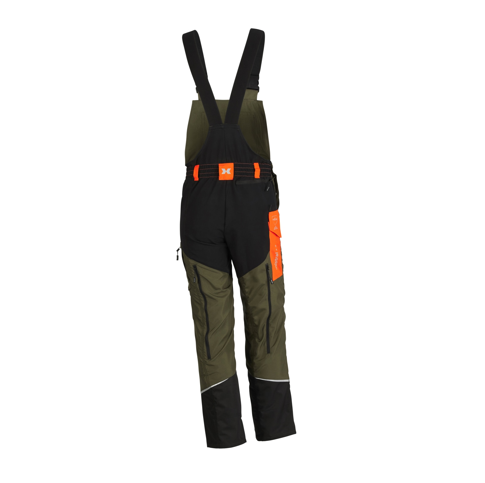 Salopette de protection anti-coupures KOX Mistral 3.0 vert/orange - commander en ligne chez KOX | XX71113