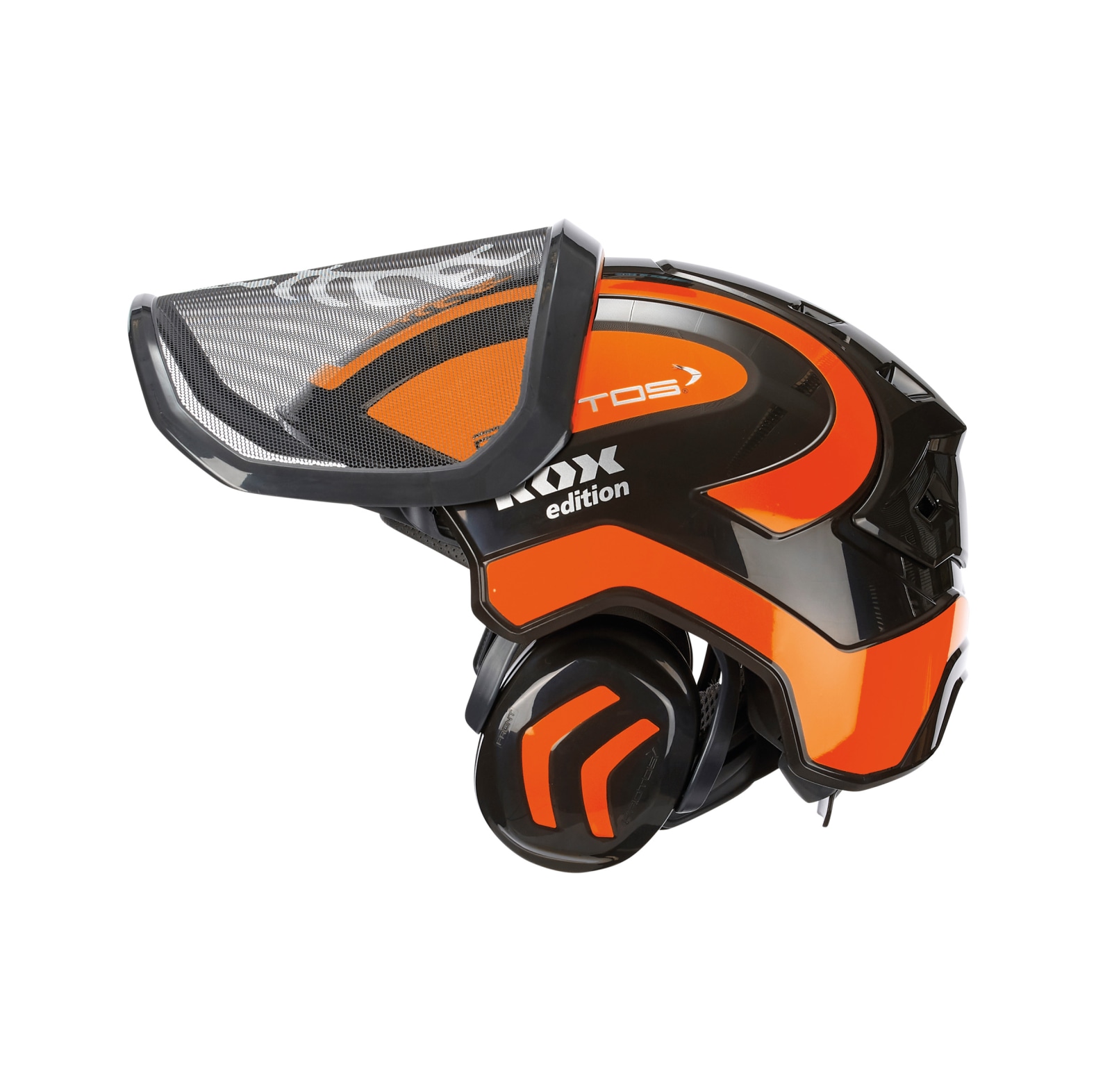 PROTOS Forsthelm / Schutzhelm KOX Edition mit Gehrschutz und Visier Integral Forest Schwarz/NeonOrange OneSize - bei KOX online bestellen | XX74114