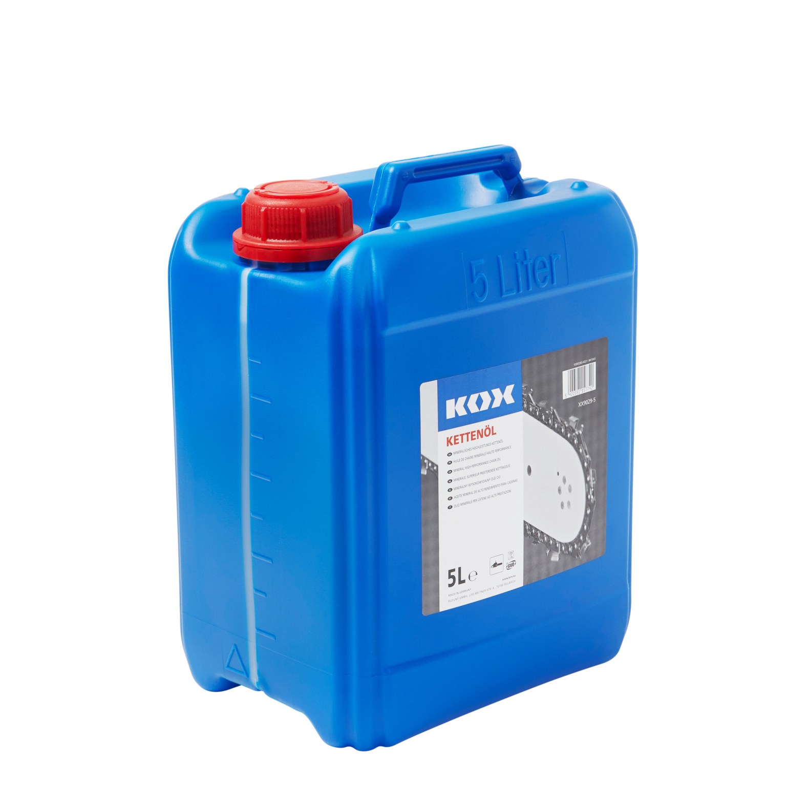 Huile adhrente pour chane de trononneuse KOX 5L - commander en ligne chez KOX | XX9029-5