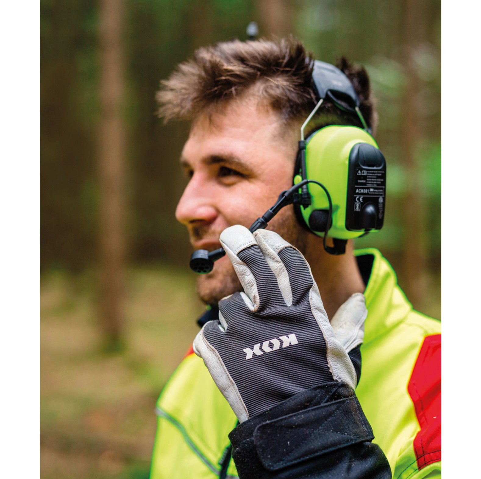 Casque 3M Peltor WS LiteCom Pro III GB/Protection auditive avec casque Vert Fluo avec serre-tte - commander en ligne chez KOX | XX74626