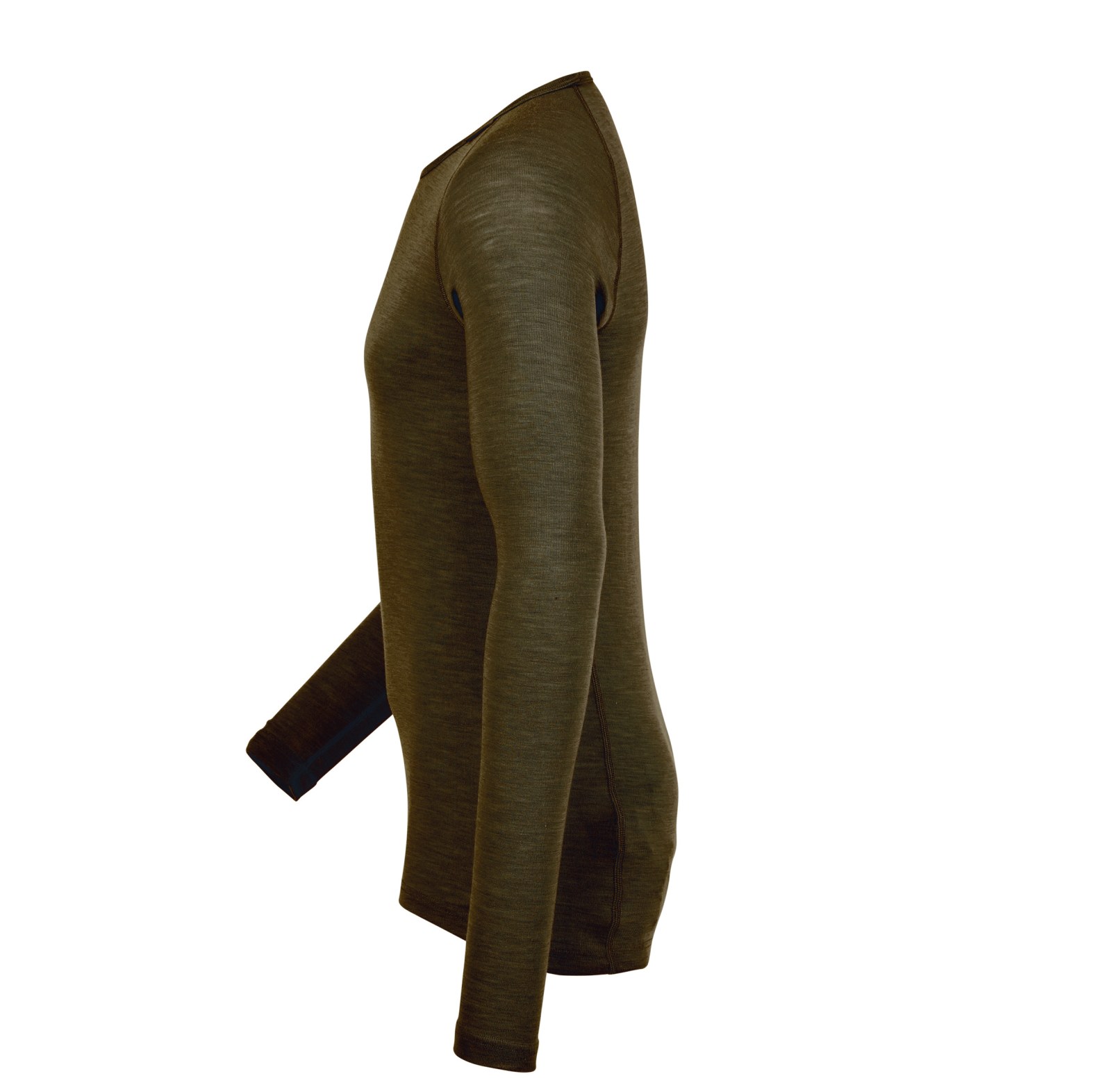Tricot de corps  col rond Woolpower Crewneck LITE / T-shirt  manches longues en mrinos pine green - commander en ligne chez KOX | XXWP7111GR