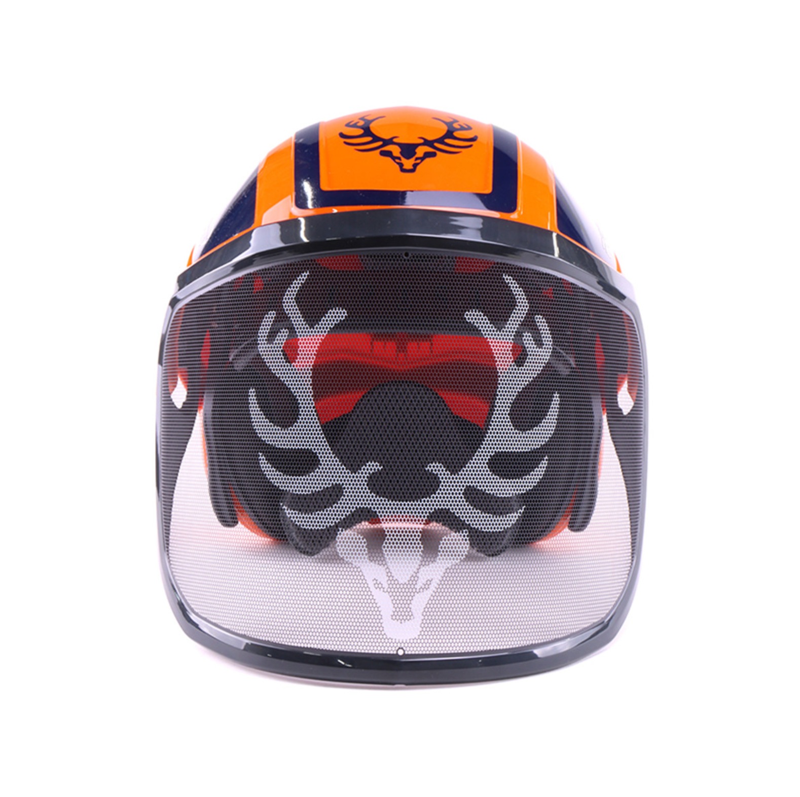  PROTOS Casque forestier/casque de protection KOX Edition avec protection auditive et visire Integral Forest Orange/Bleu OneSize - commander en ligne chez KOX | XX74115 