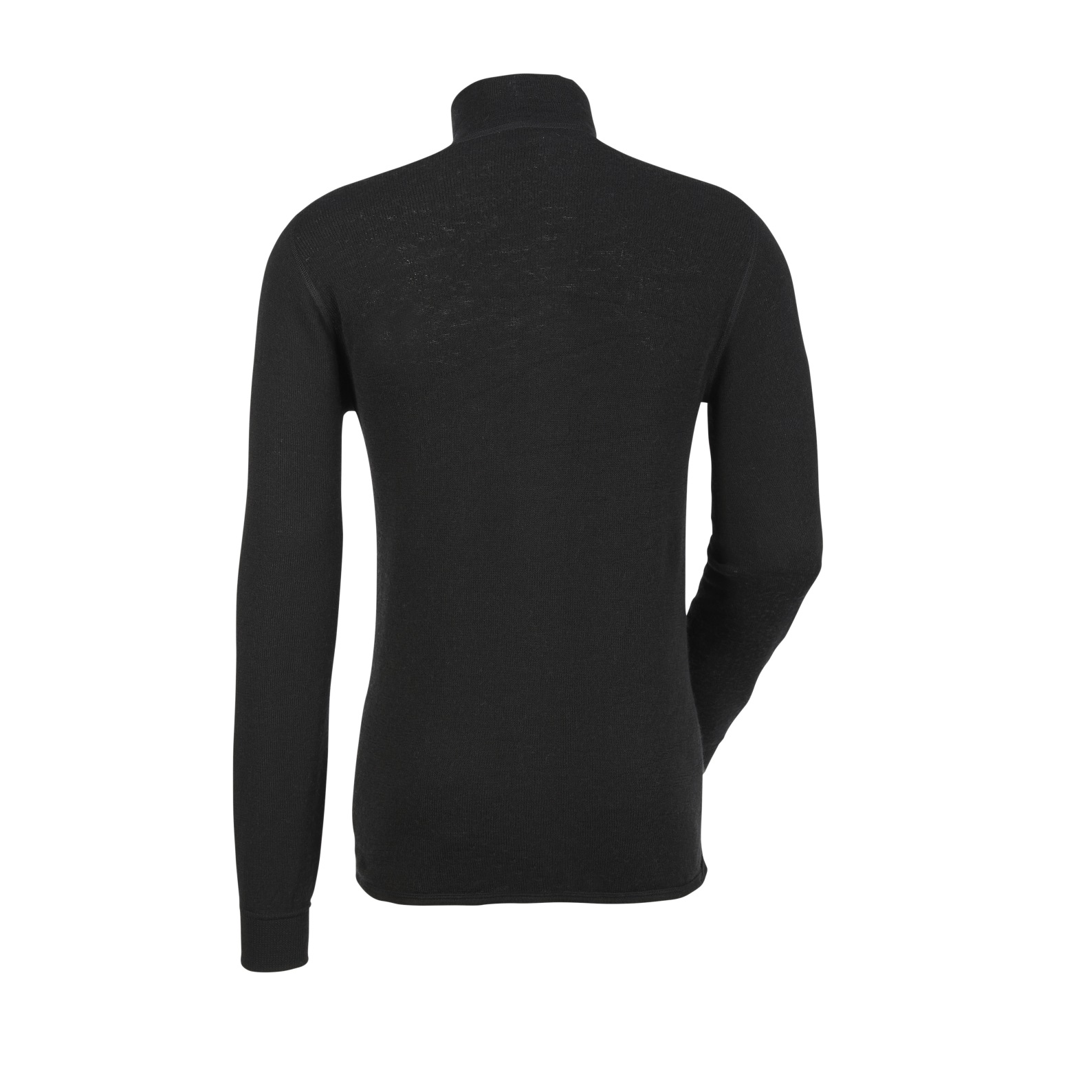 T-shirt  col roul Woolpower Zip Turtleneck 200 / T-shirt en mrinos  manches longues black - commander en ligne chez KOX | XXWP7222S