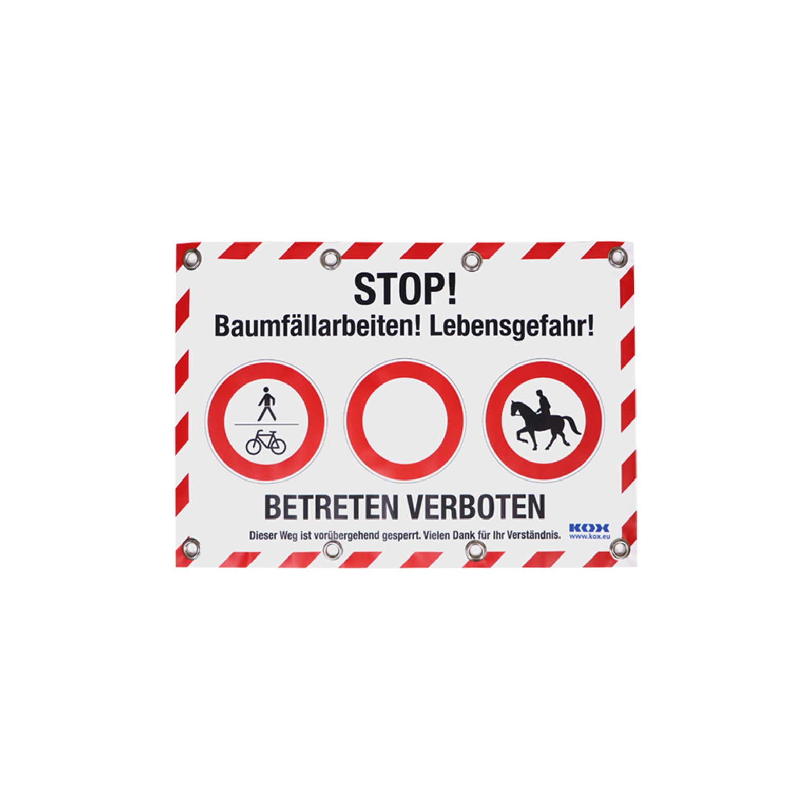  KOX Warn-/Absperrplane Baumfllarbeiten - bei KOX online bestellen | XX9737-DE 
