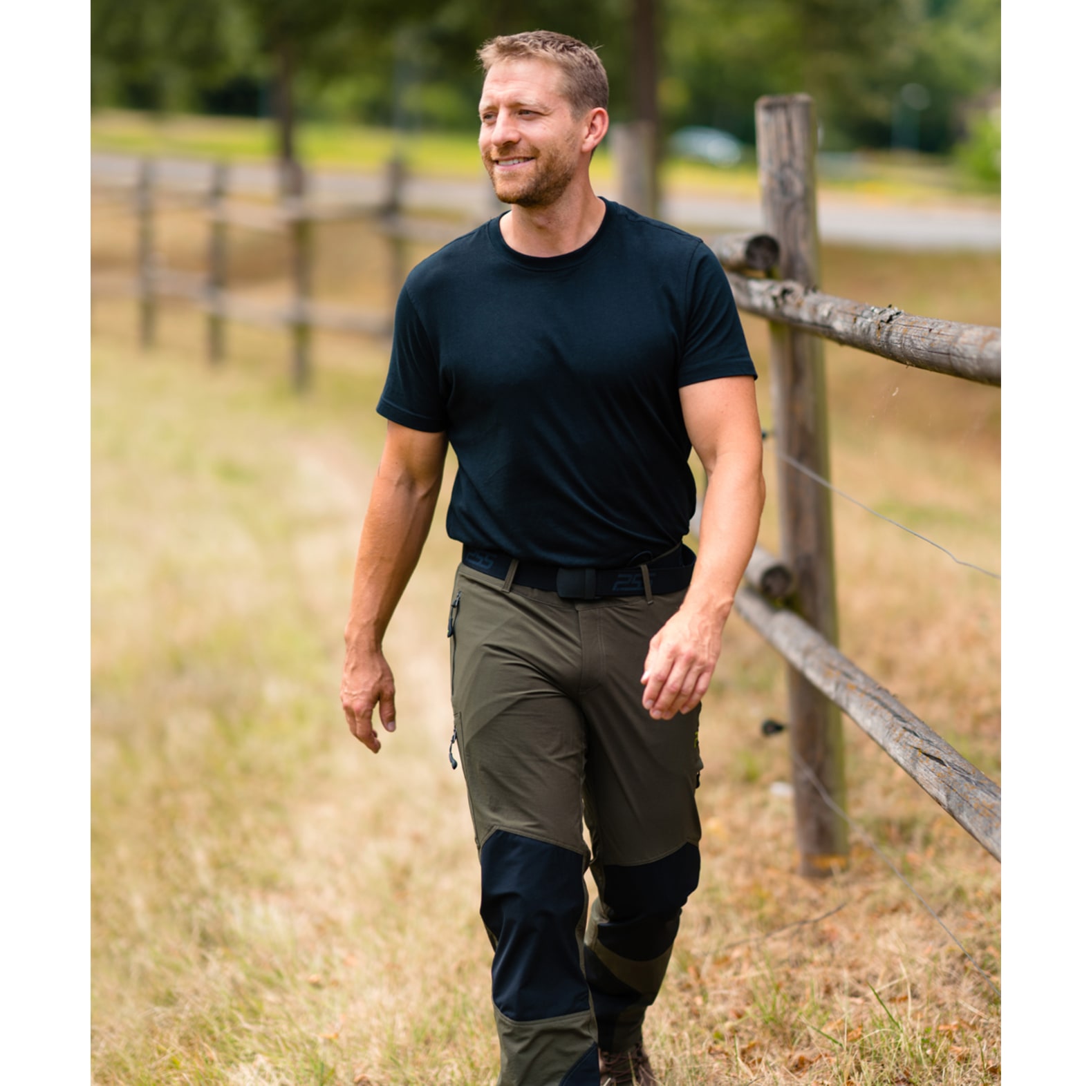 Pantalon de plein air PSS X-treme Stretch vert noir - commander en ligne chez KOX | XX78205