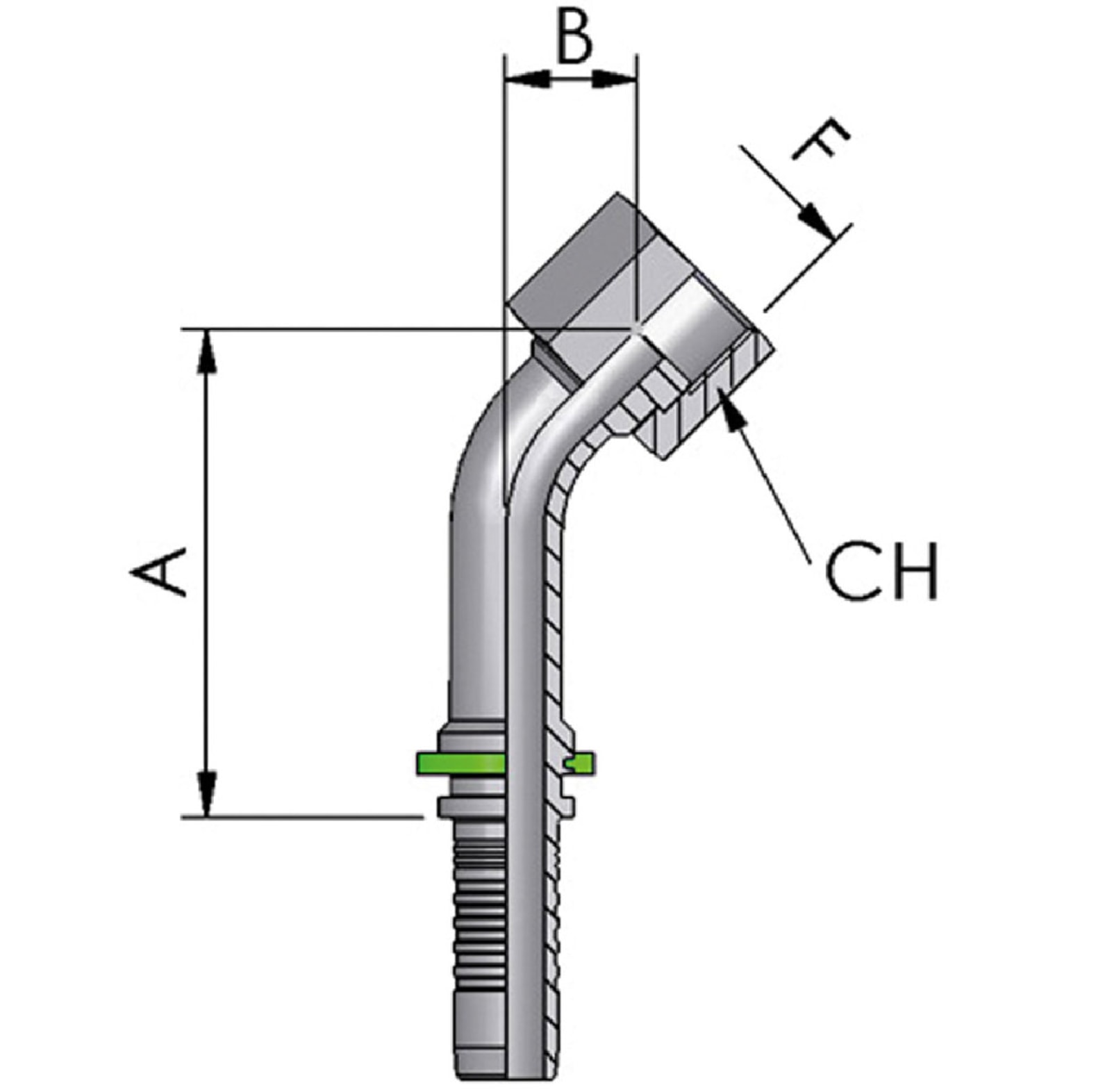 FB Hydraulic Pressnippel ORFS - bei KOX online bestellen | XXST4721-0000 