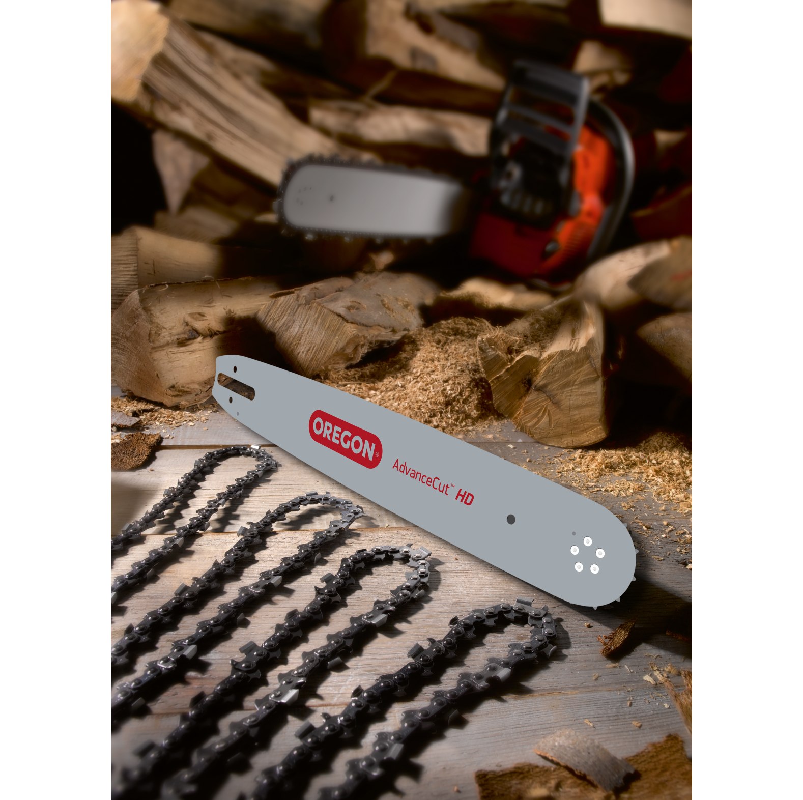  Oregon AdvanceCut HD Satz mit schmaler Fhrungsschiene und 4 Sgeketten 325