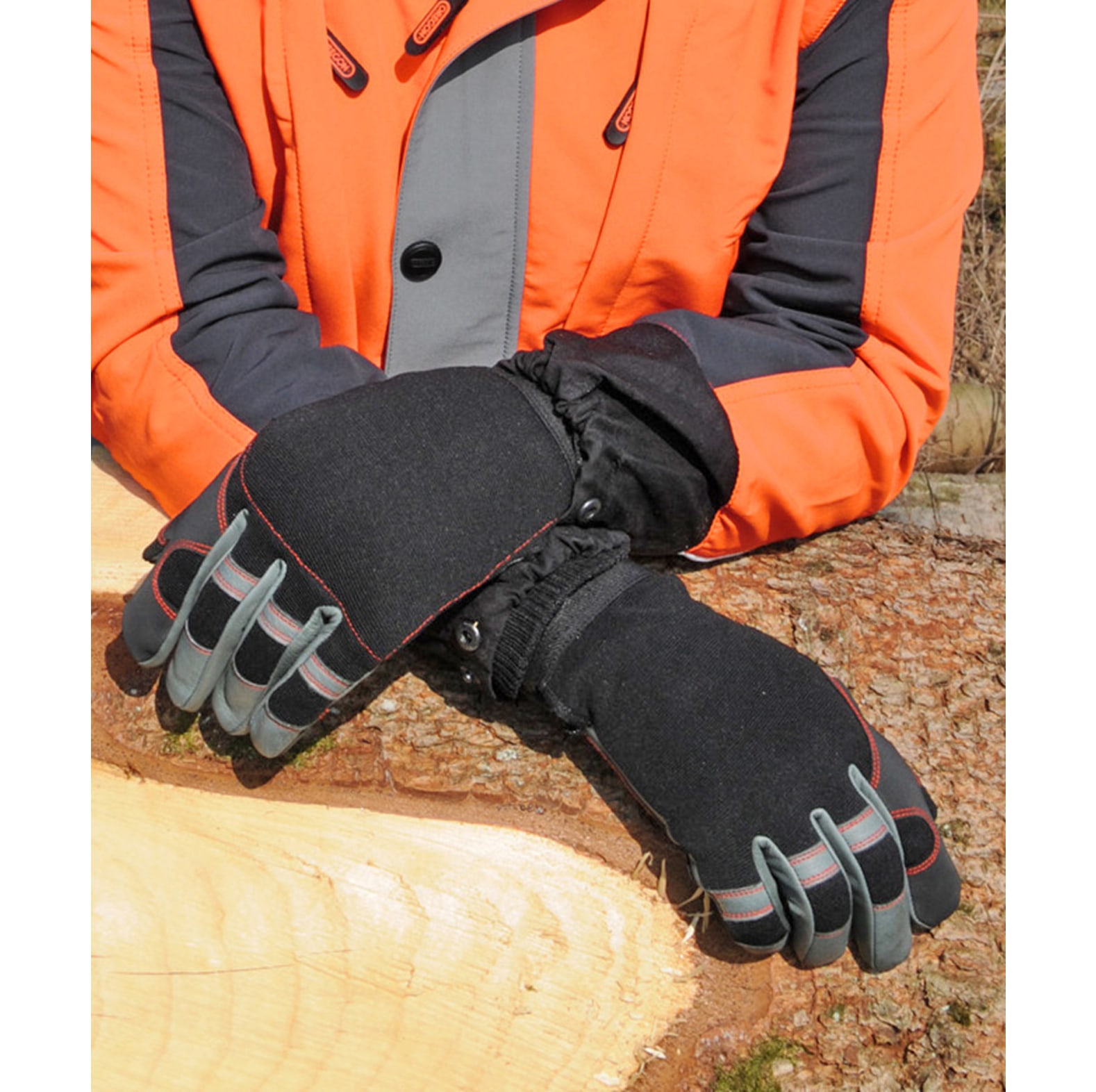 Oregon Schnittschutzhandschuhe / Schutzhandschuhe Fiordland schwarz - bei KOX online bestellen | 295395