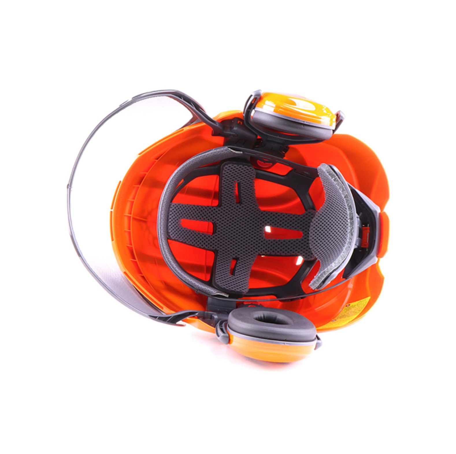 PROTOS Casque forestier/casque de protection KOX Edition avec protection auditive et visire Integral Forest Orange/Bleu OneSize - commander en ligne chez KOX | XX74115