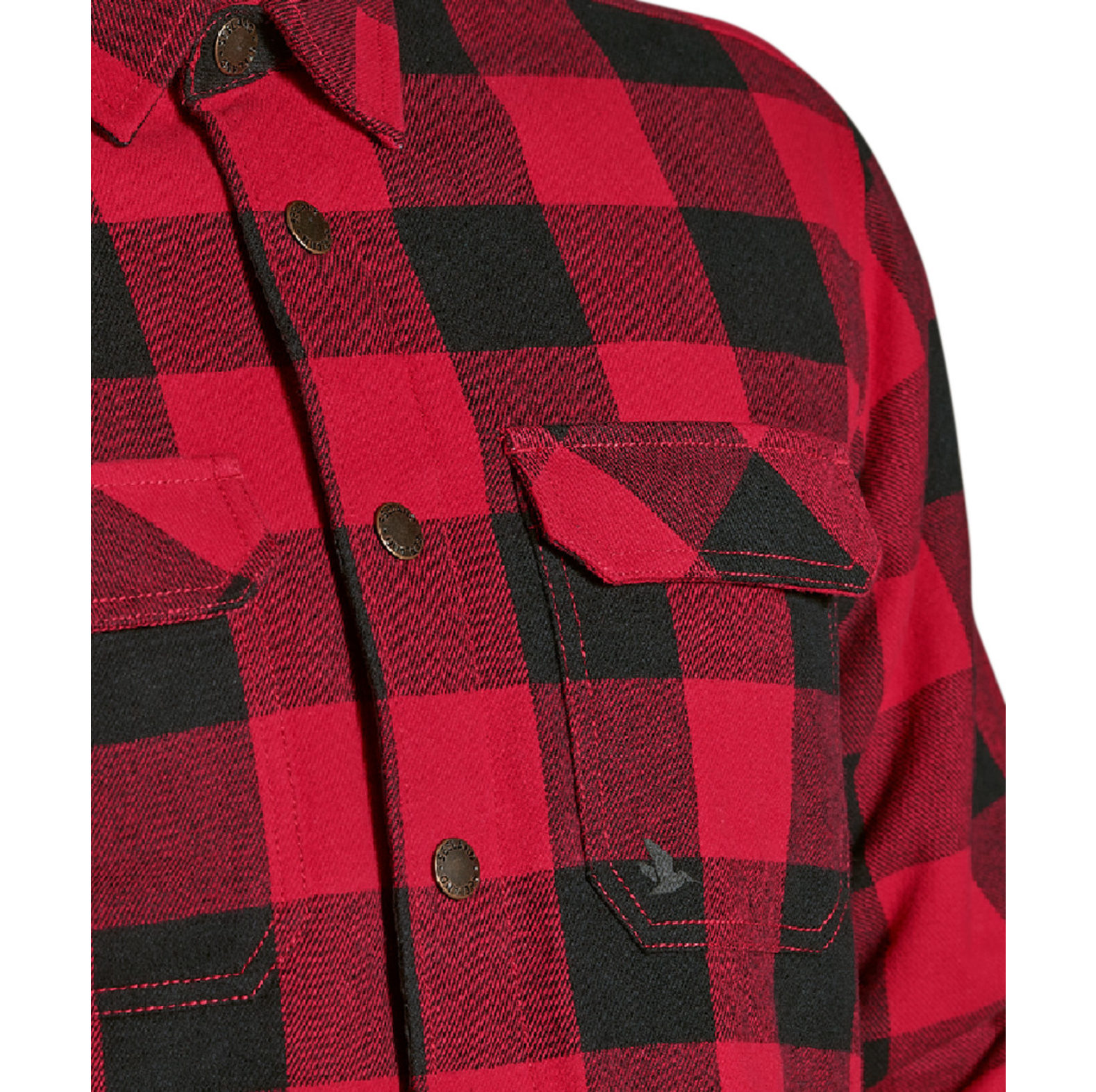 Chemise Canada rouge en flanelle de Seeland - commander en ligne chez KOX | XXSL1406151