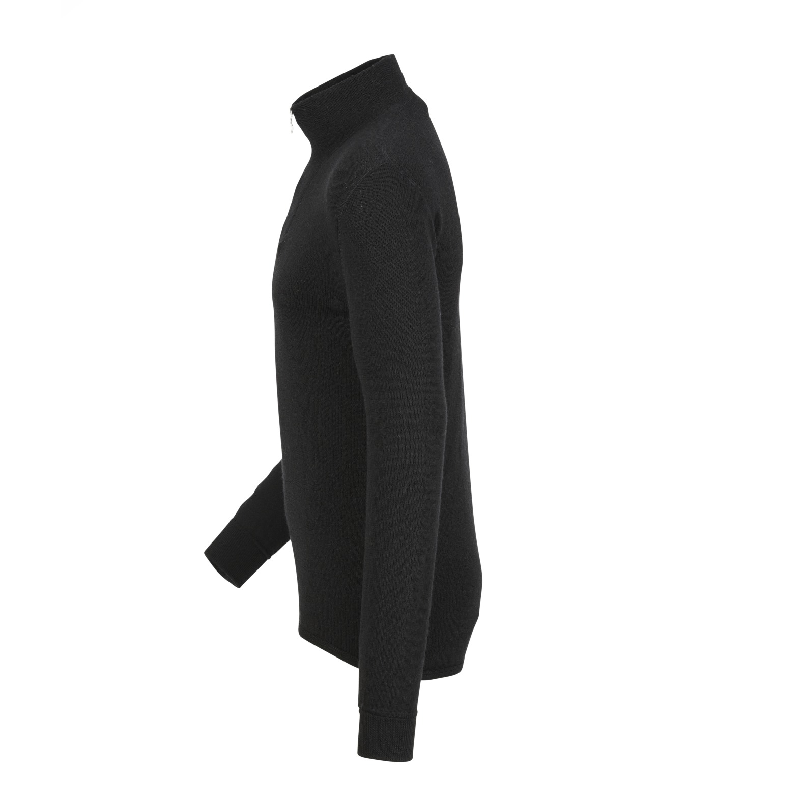 T-shirt  col roul Woolpower Zip Turtleneck 200 / T-shirt en mrinos  manches longues black - commander en ligne chez KOX | XXWP7222S