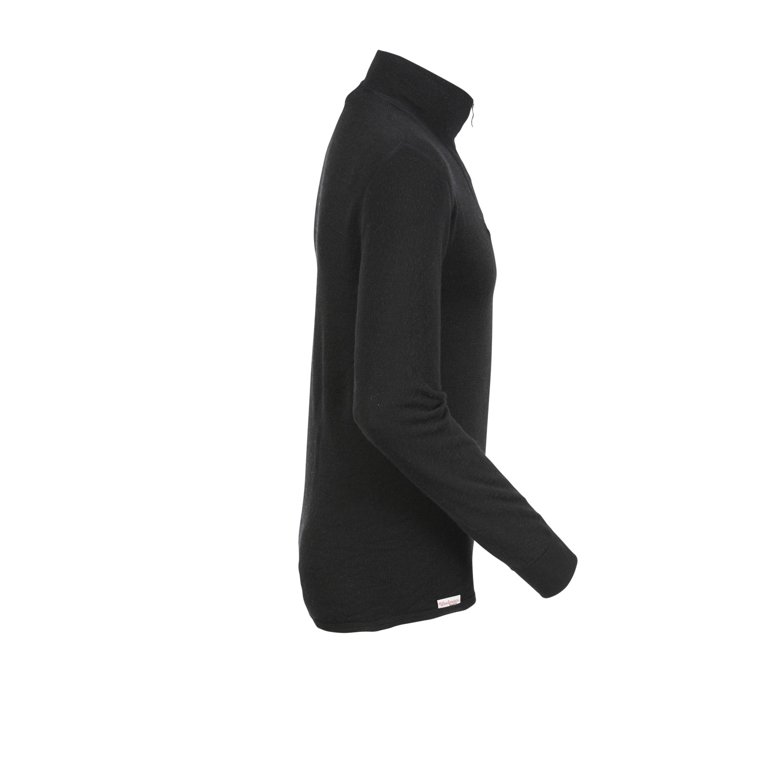 T-shirt  col roul Woolpower Zip Turtleneck 200 / T-shirt en mrinos  manches longues black - commander en ligne chez KOX | XXWP7222S
