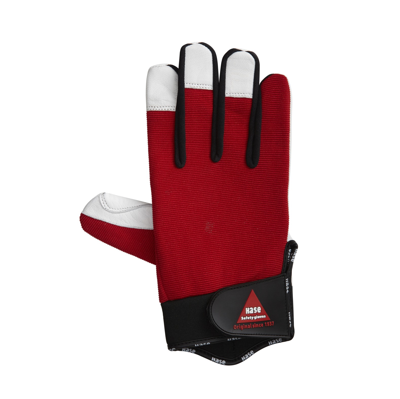  Hase Arbeitshandschuhe Leder / Gartenhandschuhe Power Grip III Rot /Schwarz/Wei - bei KOX online bestellen | XX75113 