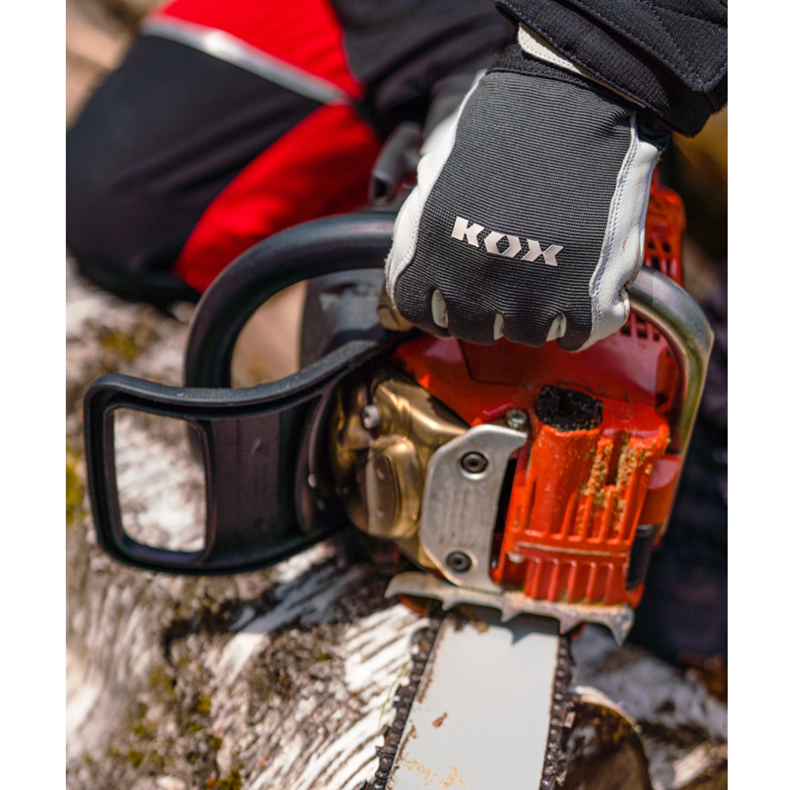 KOX Arbeitshandschuhe / Forsthandschuhe Grip Grau - bei KOX online bestellen | XX75315