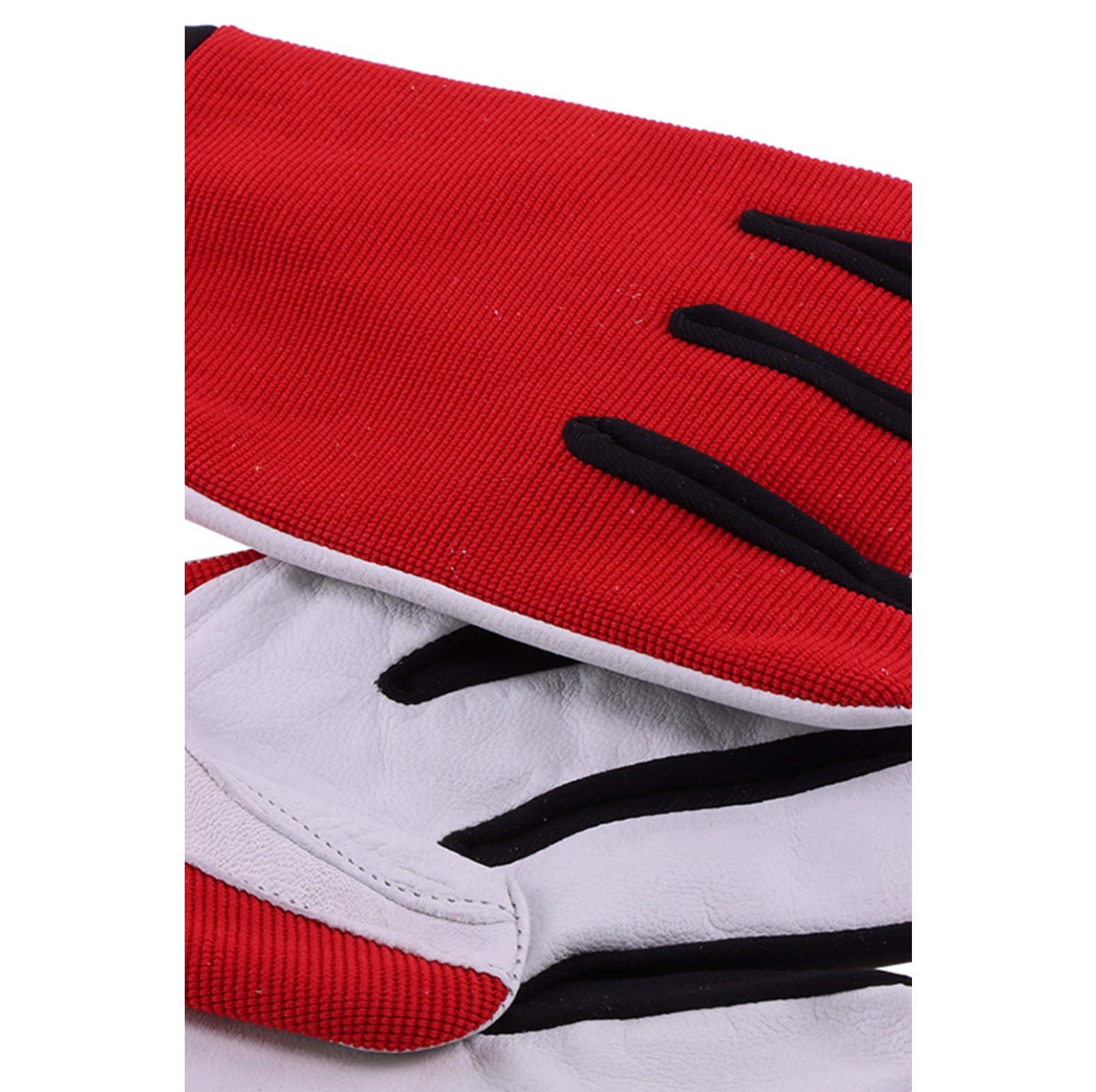 Hase Arbeitshandschuhe Leder / Gartenhandschuhe Power Grip III Rot /Schwarz/Wei - bei KOX online bestellen | XX75113