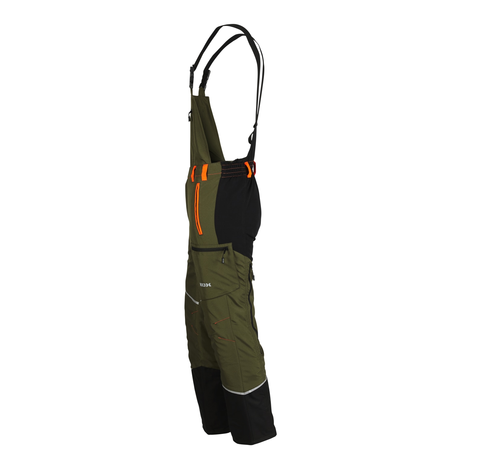 Salopette de protection anti-coupures KOX Mistral 3.0 vert/orange - commander en ligne chez KOX | XX71113