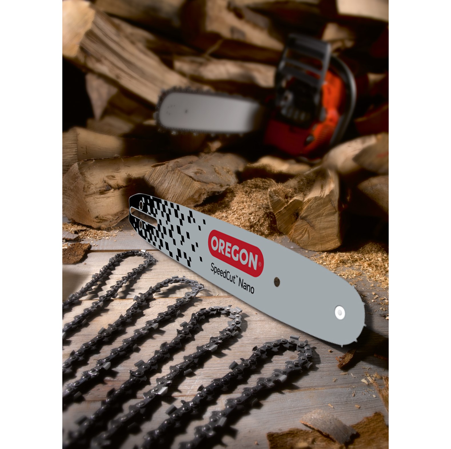  Oregon SpeedCut Nano Spar-Satz mit Fhrungsschiene fr Husqvarna A095 und 4 Sgeketten 325