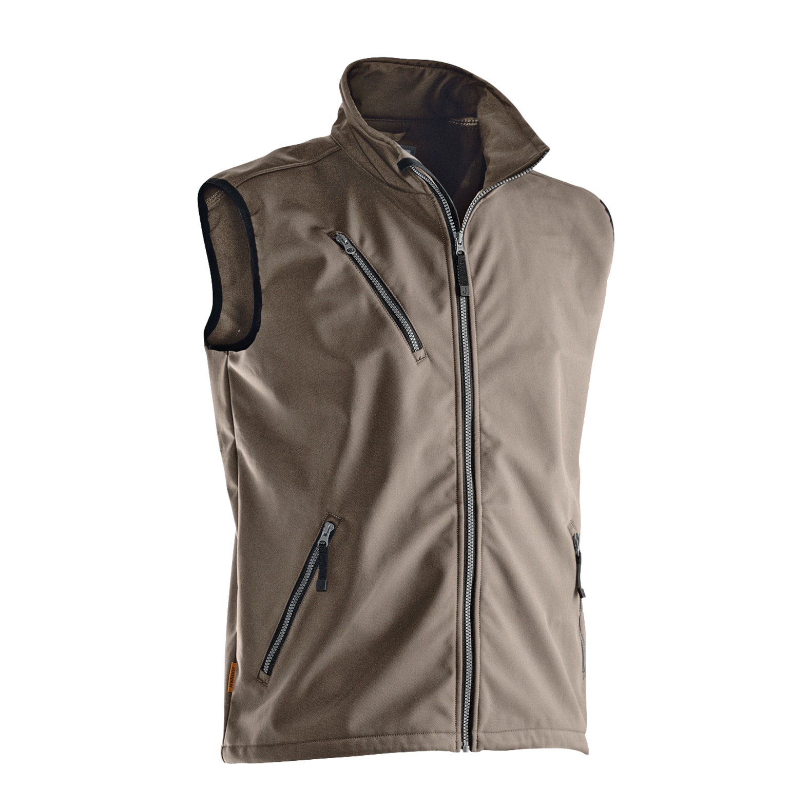  Jobman Softshell-Weste 7502 Khaki - bei KOX online bestellen | XXJB7502K 