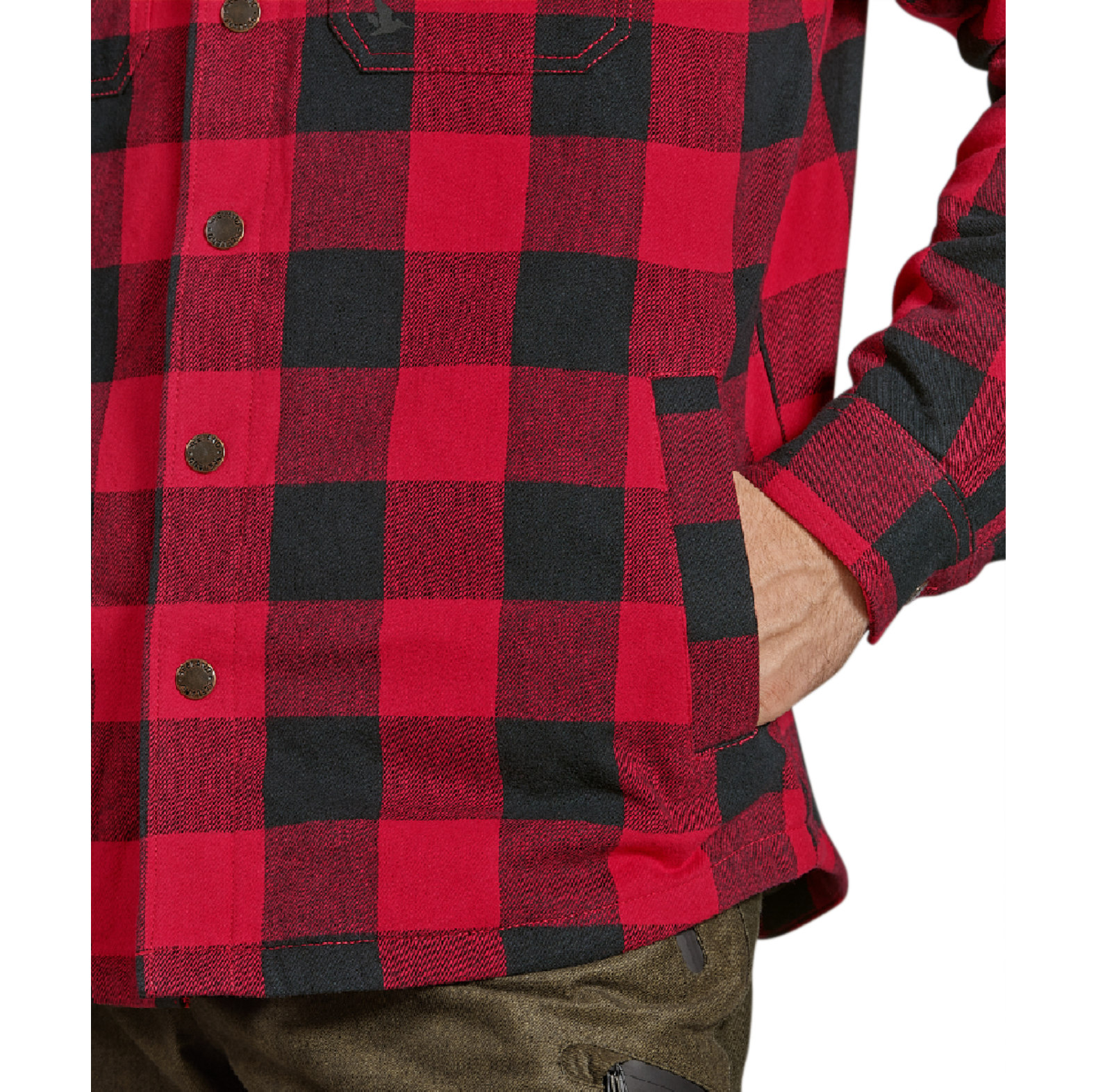 Chemise Canada rouge en flanelle de Seeland - commander en ligne chez KOX | XXSL1406151
