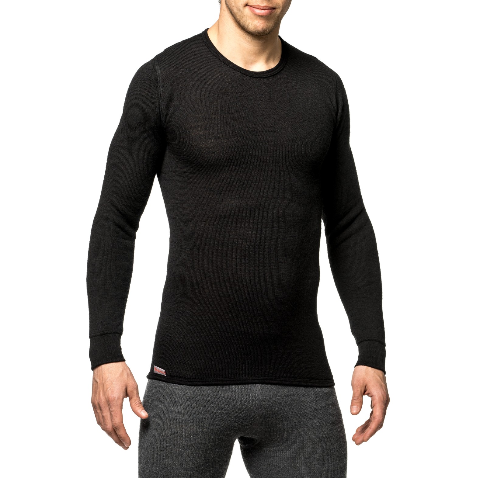 Woolpower Crewneck 200 Rundhalshemd / Merino Shirt langarm black - bei KOX online bestellen | XXWP7112S